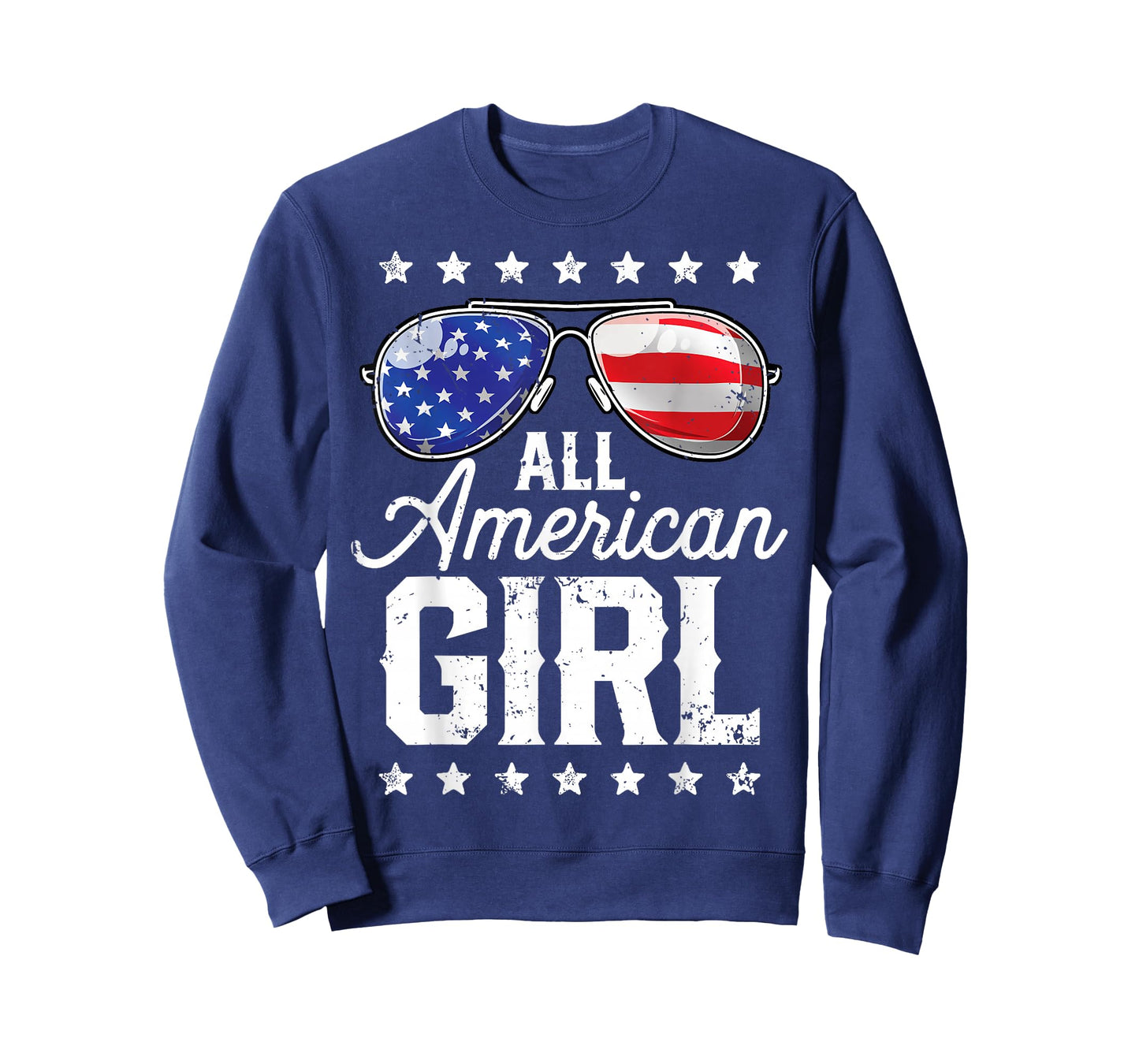 All American Girl 4th of July Family Matching Sunglasses T-Shirt