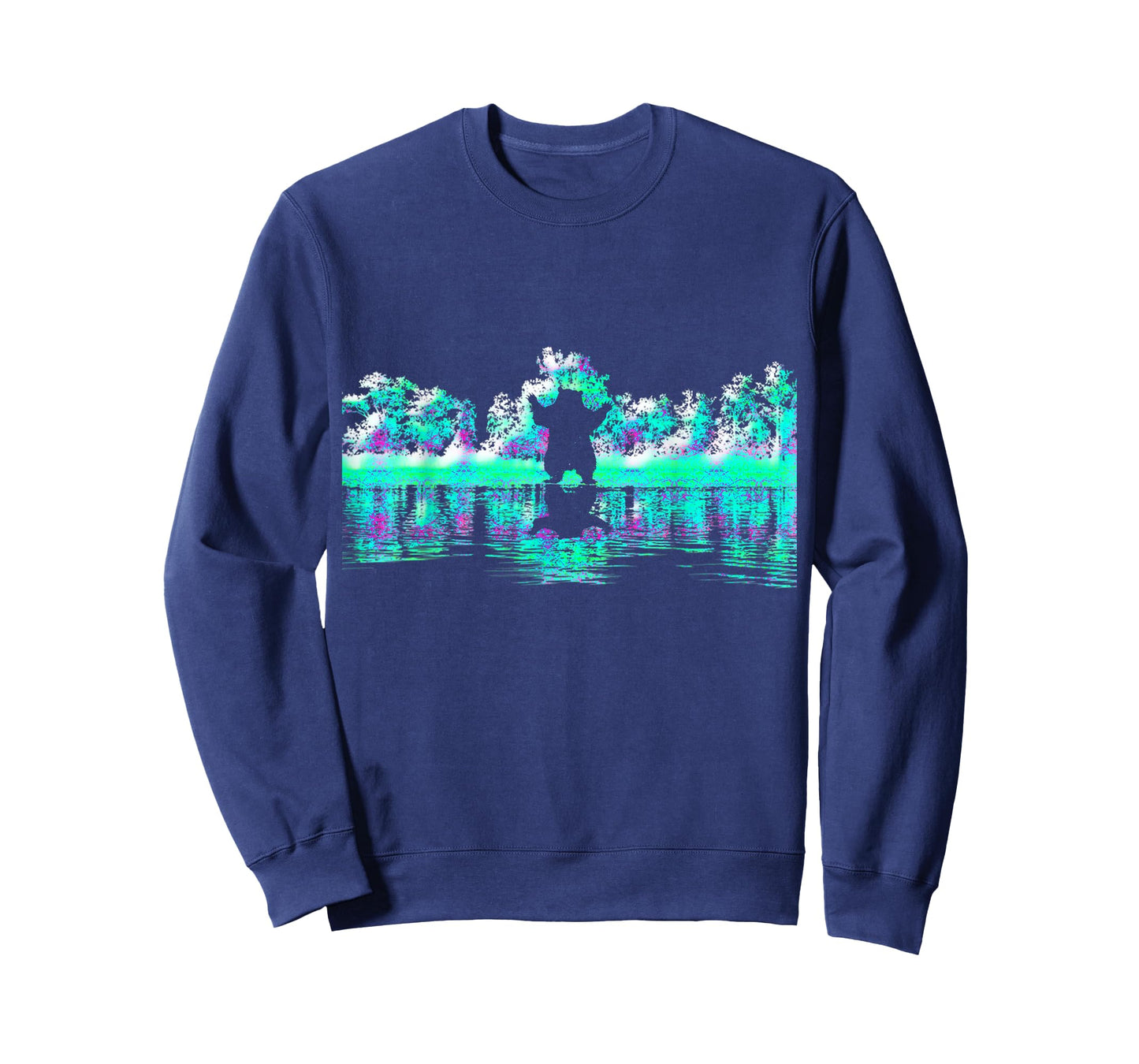Trees Reflection Wildlife Nature Animal Bear Outdoor Forest T-Shirt
