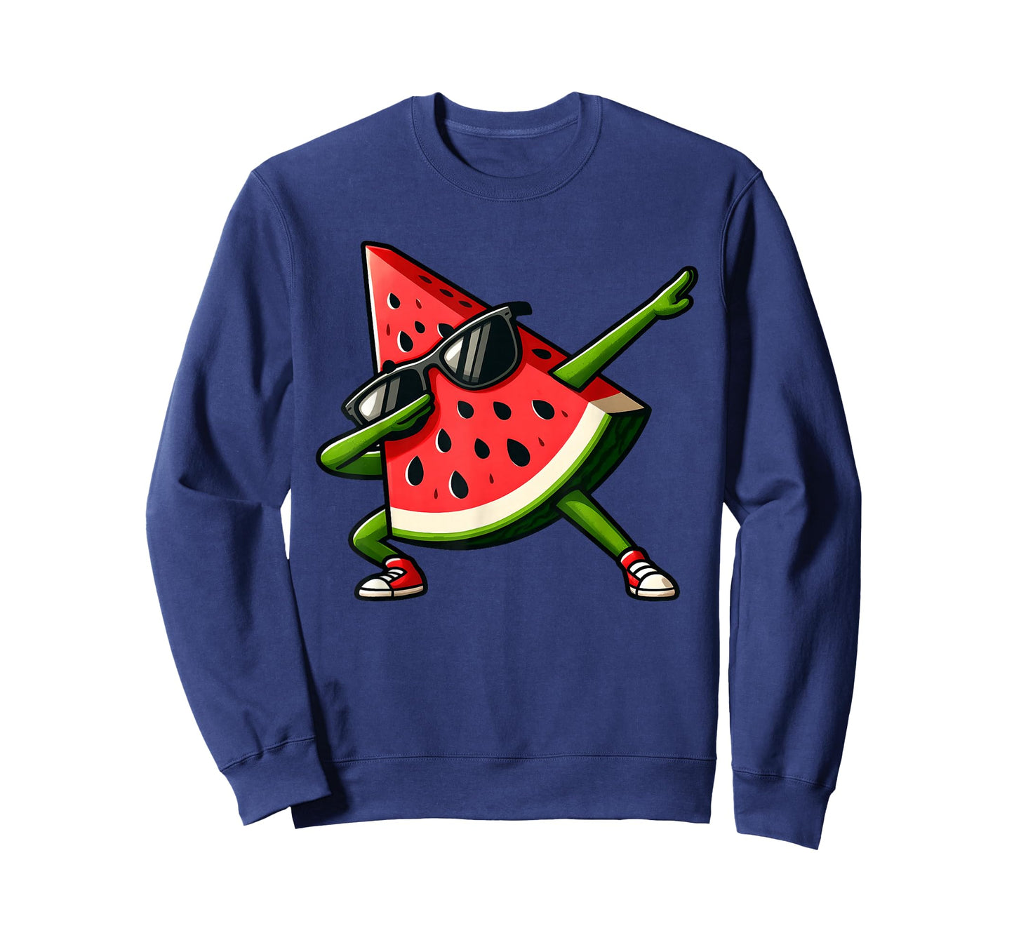 Dabbing Watermelon Kawaii Summer Tropical Fruit Lovers Kids T-Shirt