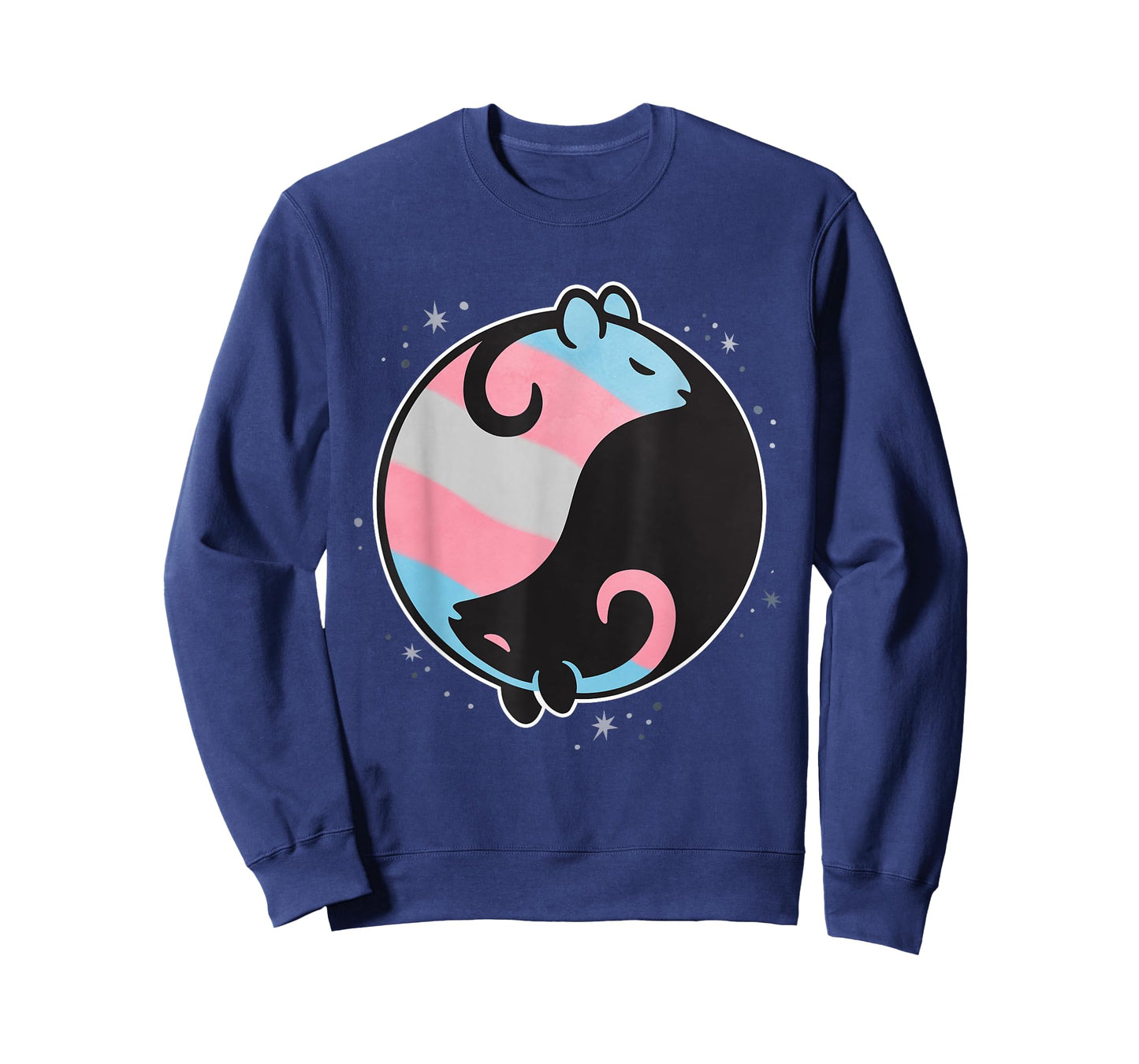 Transgender Rat Yin Yang LGBT Trans Pride Flag, Gay Month T-Shirt