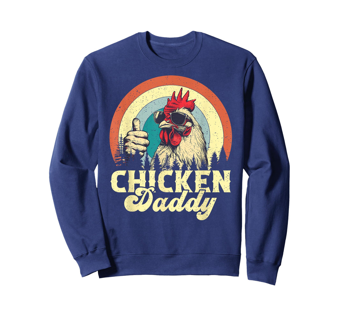 Chicken Daddy Vintage Poultry Farmer Funny Fathers Day T-Shirt