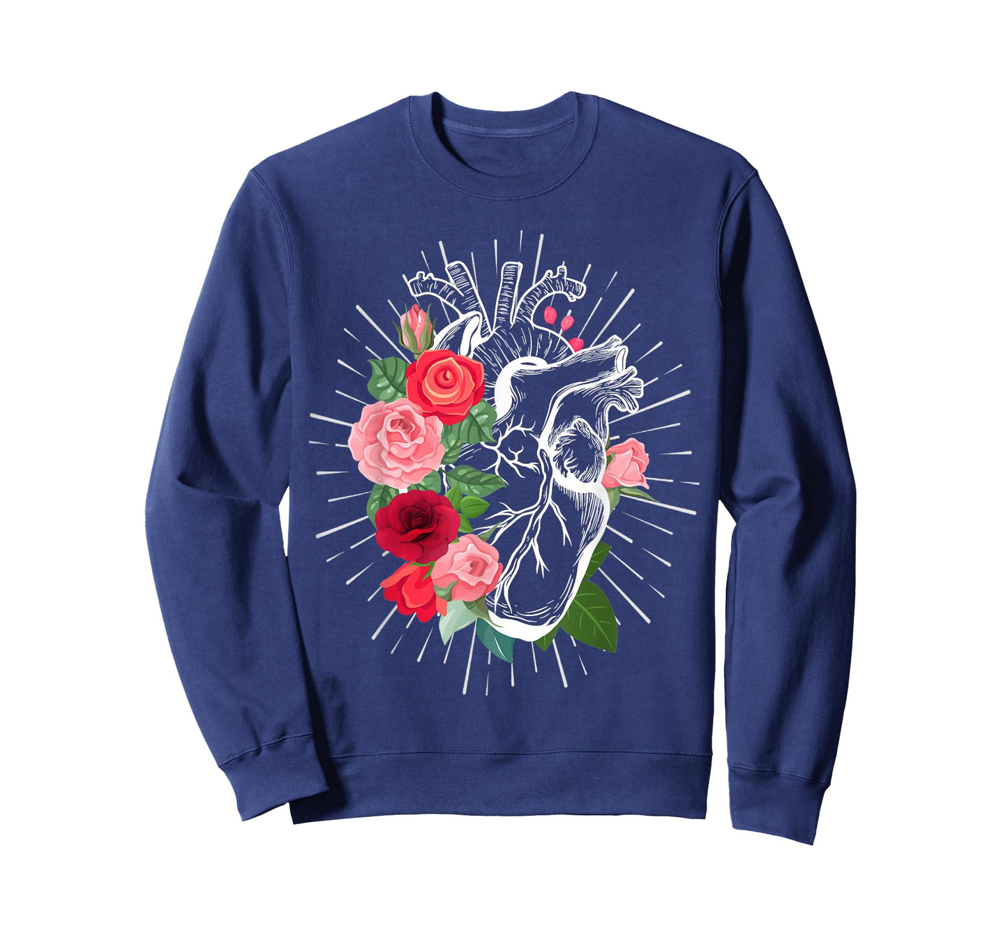 Anatomical Heart And Flowers - Anatomical heart T-Shirt