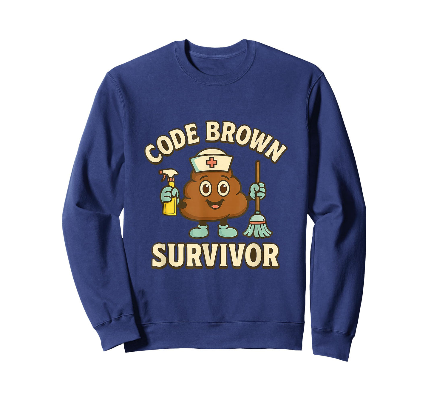 Code Brown Survivor Funny Nurse CNA Medical Humor Tee T-Shirt
