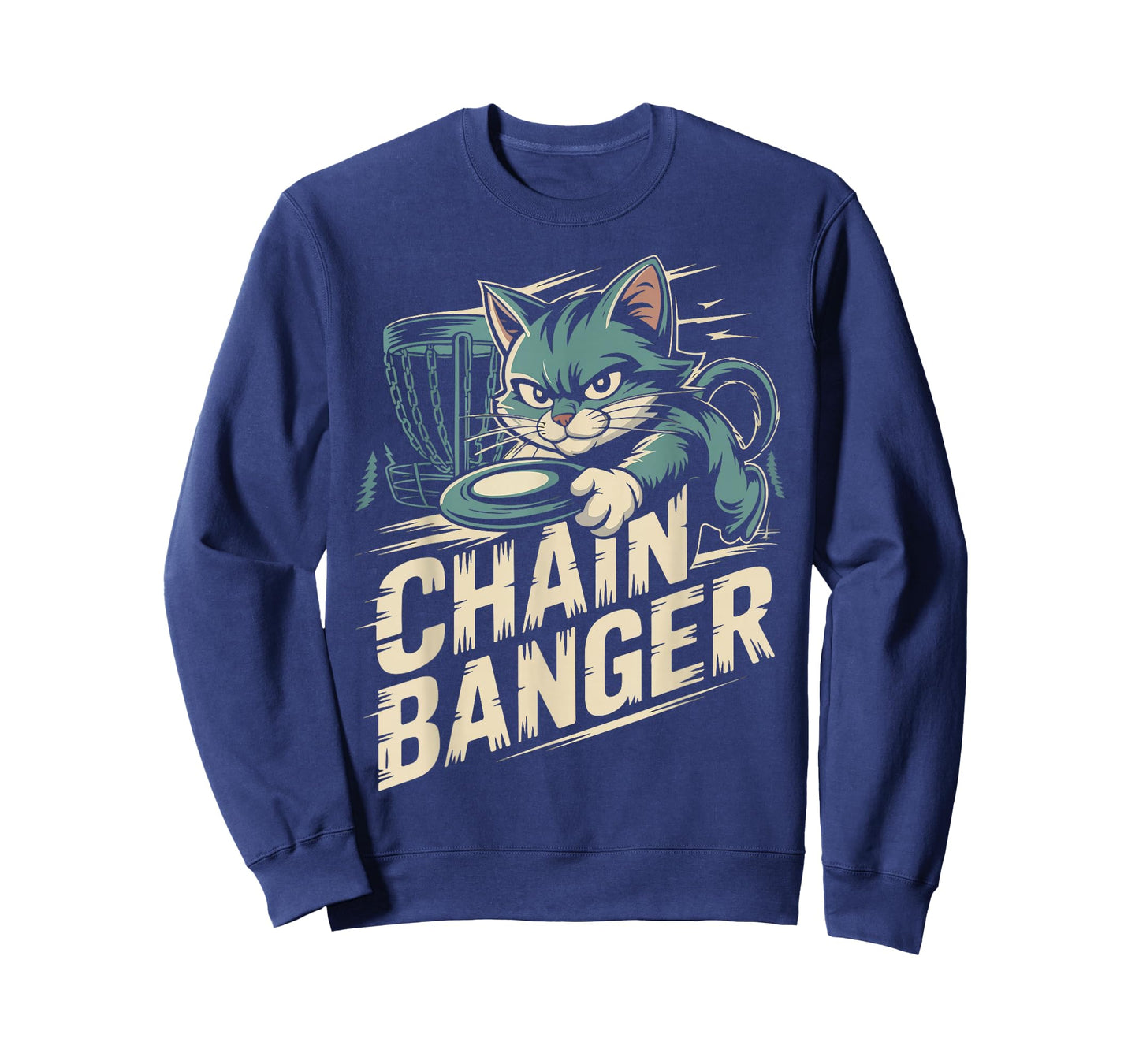 Chain Banger Disc Golf Cat Humor T-Shirt