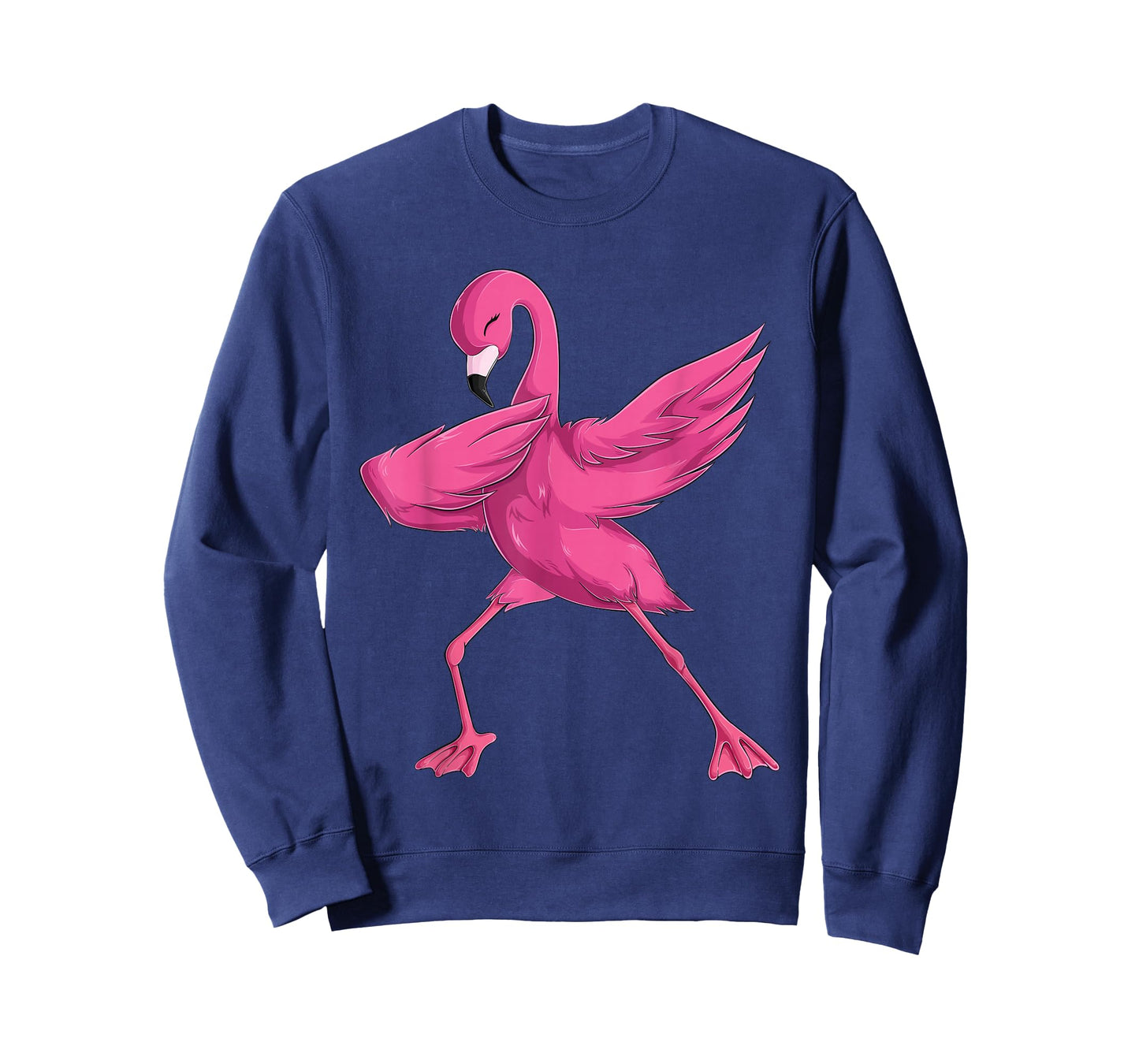 Funny Dabbing Pink Flamingo for Men Women Boys Girls Kids T-Shirt Small