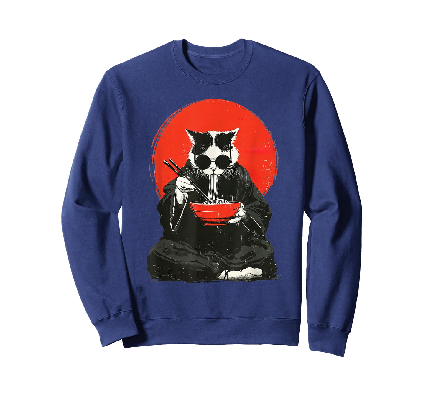 Funny Ramen Cat Japanese Anime Kawaii Graphic T-Shirt