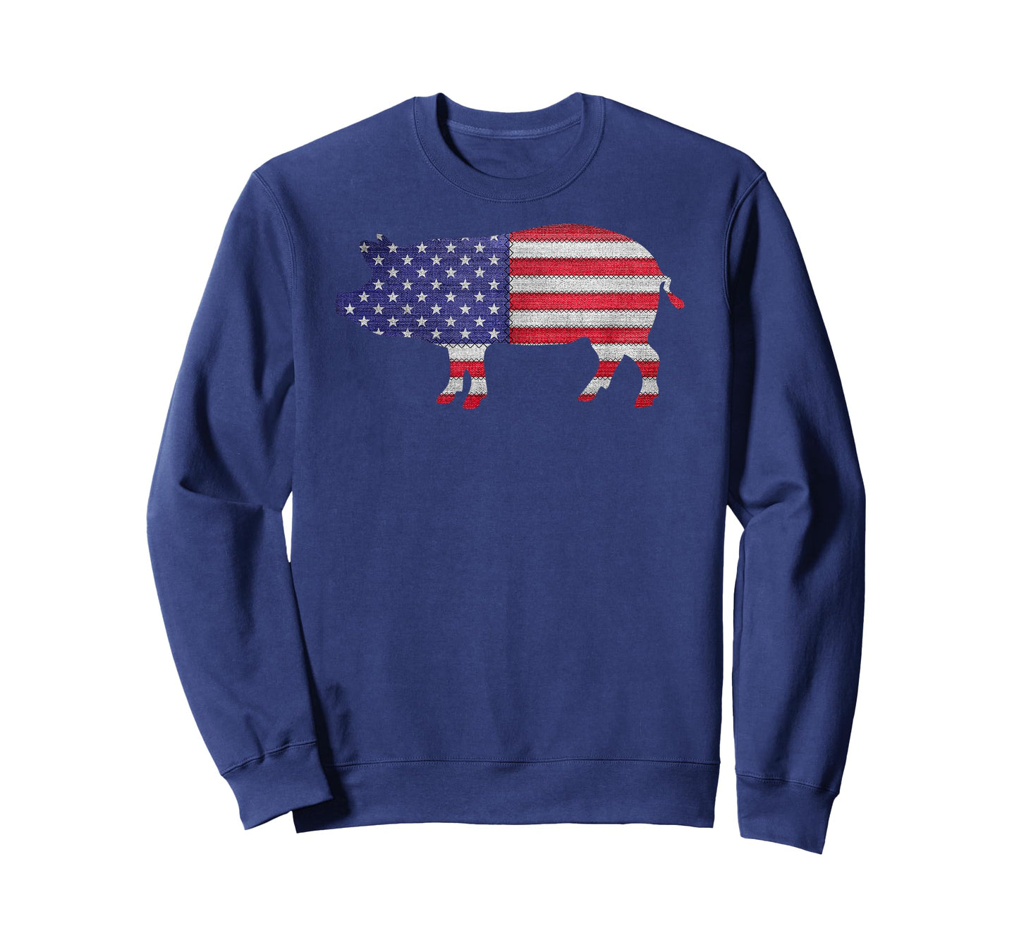 Patriotic Pig American Flag Vintage Funny Gift T-Shirt for Women Kids Men