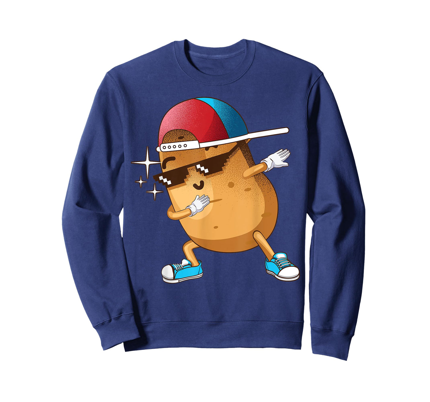 Funny Dabbing Potato Gift Cool Dancing Spuds Hip-hop Foodie T-Shirt