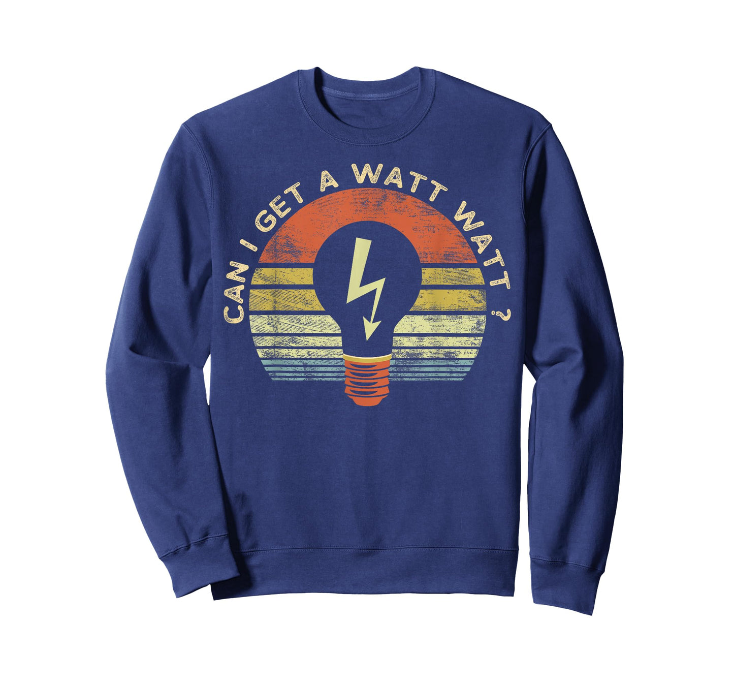 Funny Electrician Gifts Can I Get A Watt Watt Retro Vintage T-Shirt