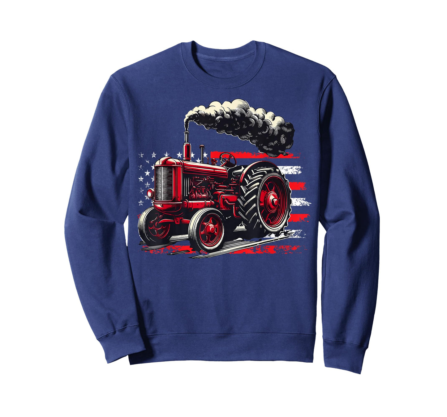 American Farmer Tractor American Flag Patriotic USA Farm T-Shirt