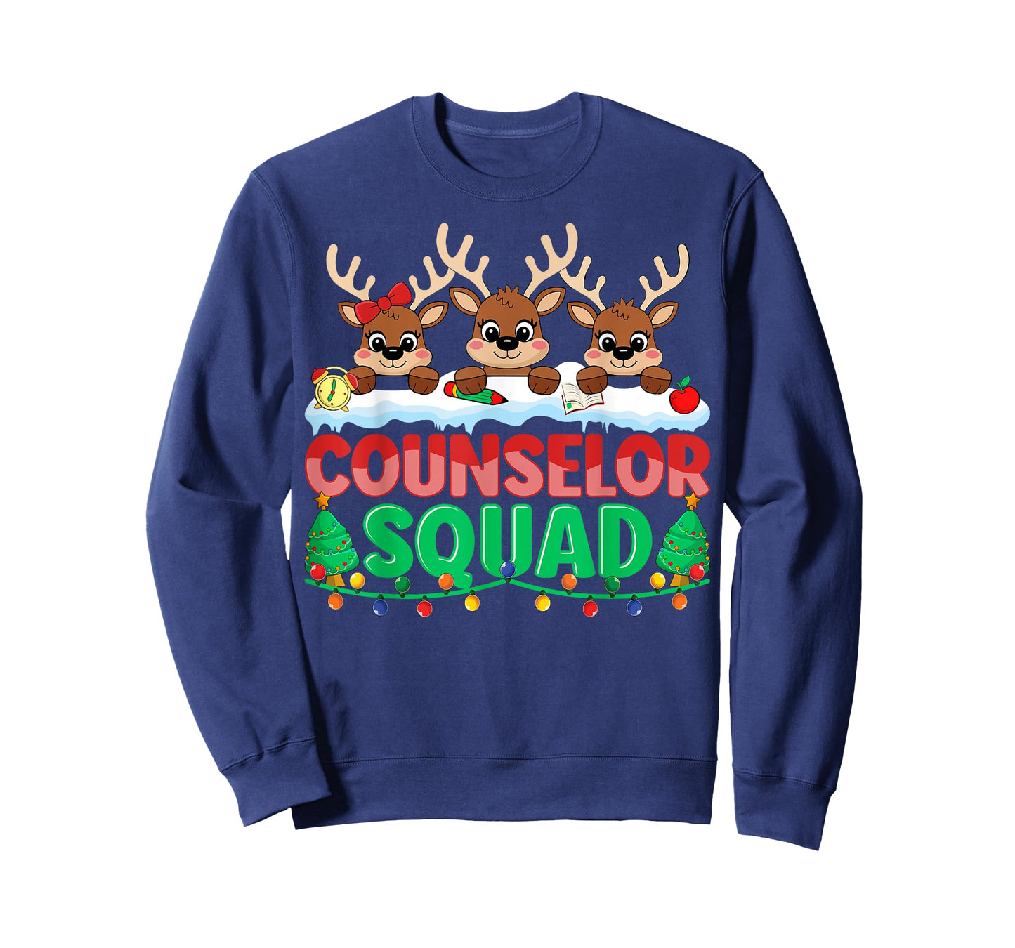 Counselor Squad Reindeer Xmas School Counselor Christmas T-Shirt