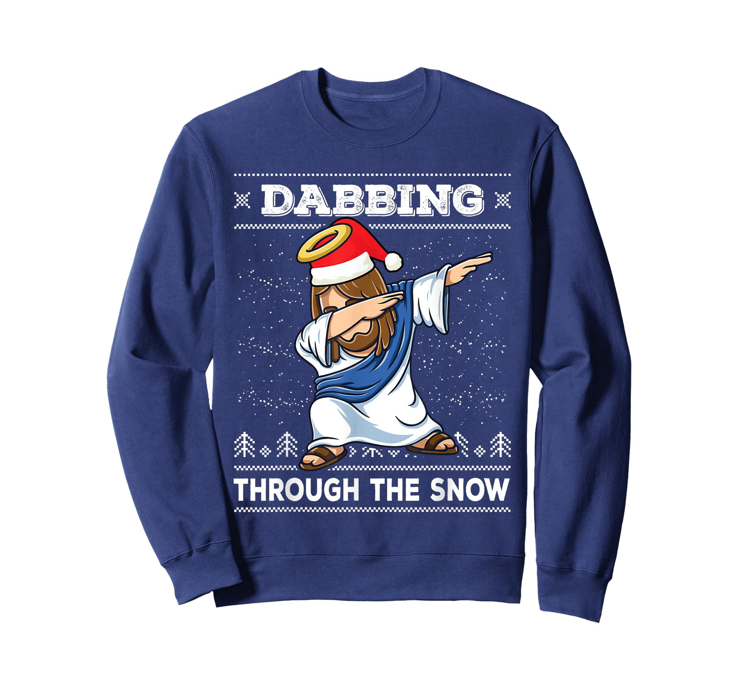 Dabbing Jesus Christ T-Shirt Ugly Christmas Sweater Dab Tee T-Shirt