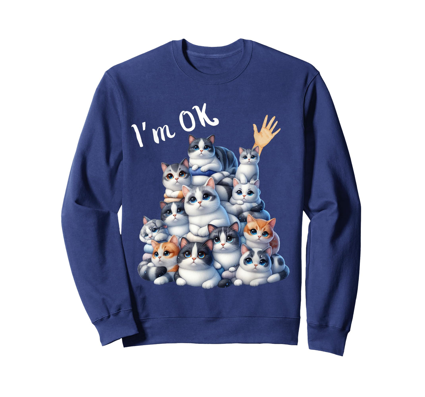 I'm Ok Cat Lover Funny Men Women Girls Kids T-Shirt