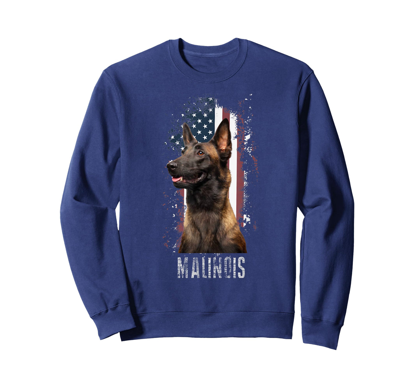 Belgian Malinois T-shirts Belgian Malinois American Flag Funny T-Shirt Dog Gift Unisex-Adults T-Shirt Black Small