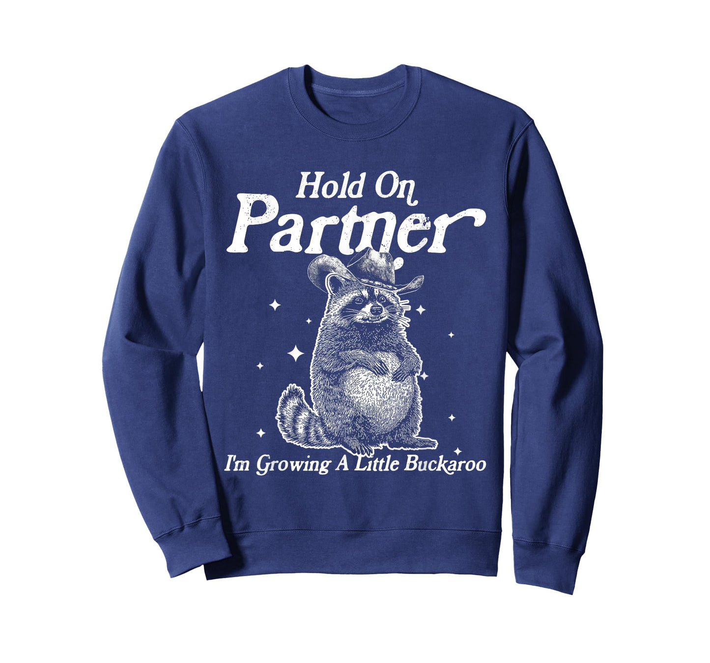 Hold On Partner I'm Growing A Little Raccoon Pregnancy T-Shirt