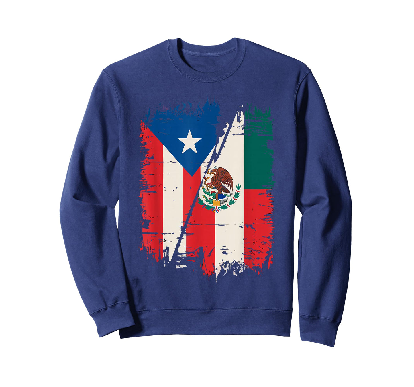 Half Mexican Half Puerto Rican Puerto Rico Flag Mexico T-Shirt