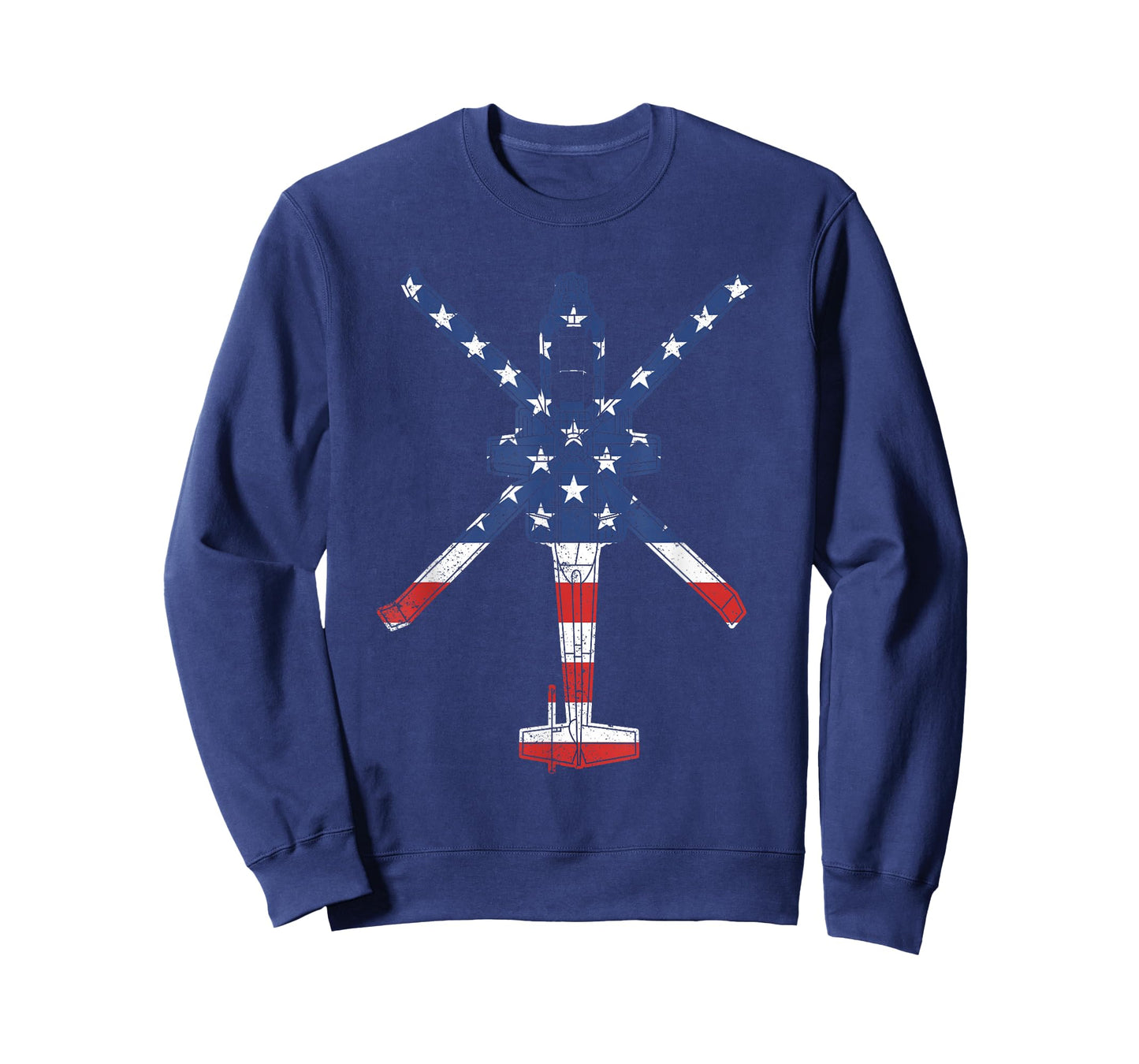AH64 Apache Military Attack Helicopter American Flag Apache T-Shirt