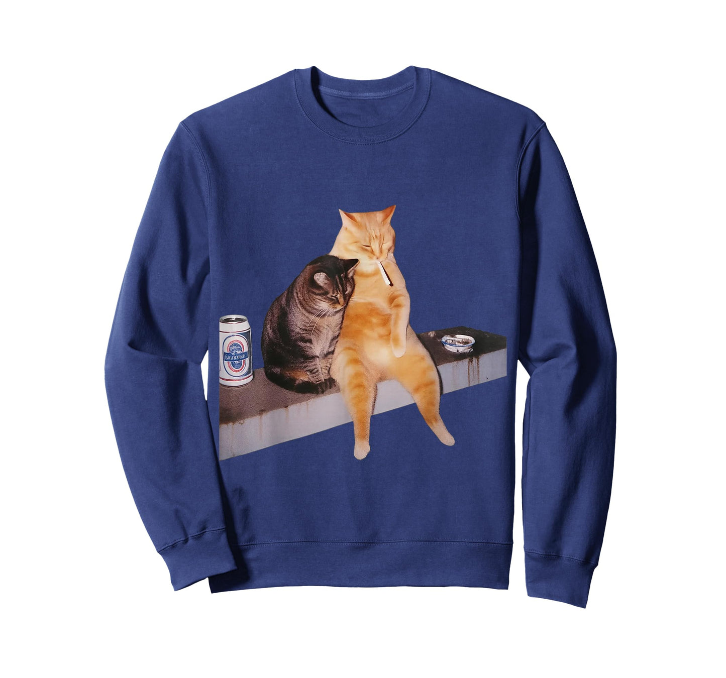 Cat Meme Cat Smoking Cigarette T-Shirt