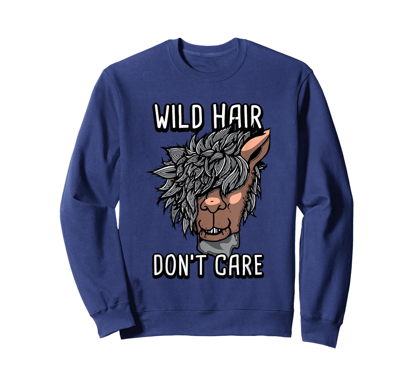 Alpaca Wild Hair Don't Care Funny Llama Lover Gift T-Shirt