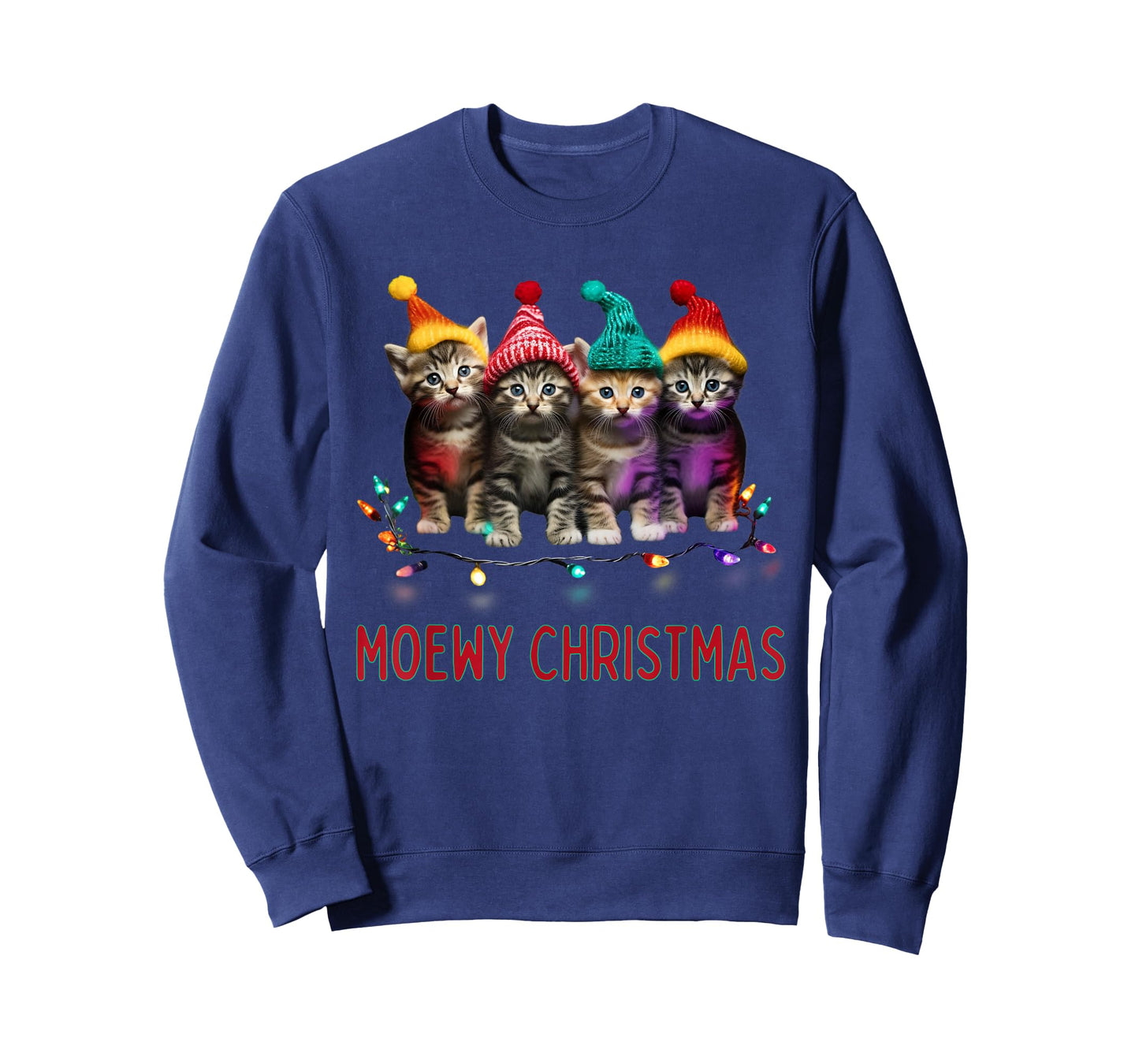 Moewy Christmas - Cat Xmas T-Shirt