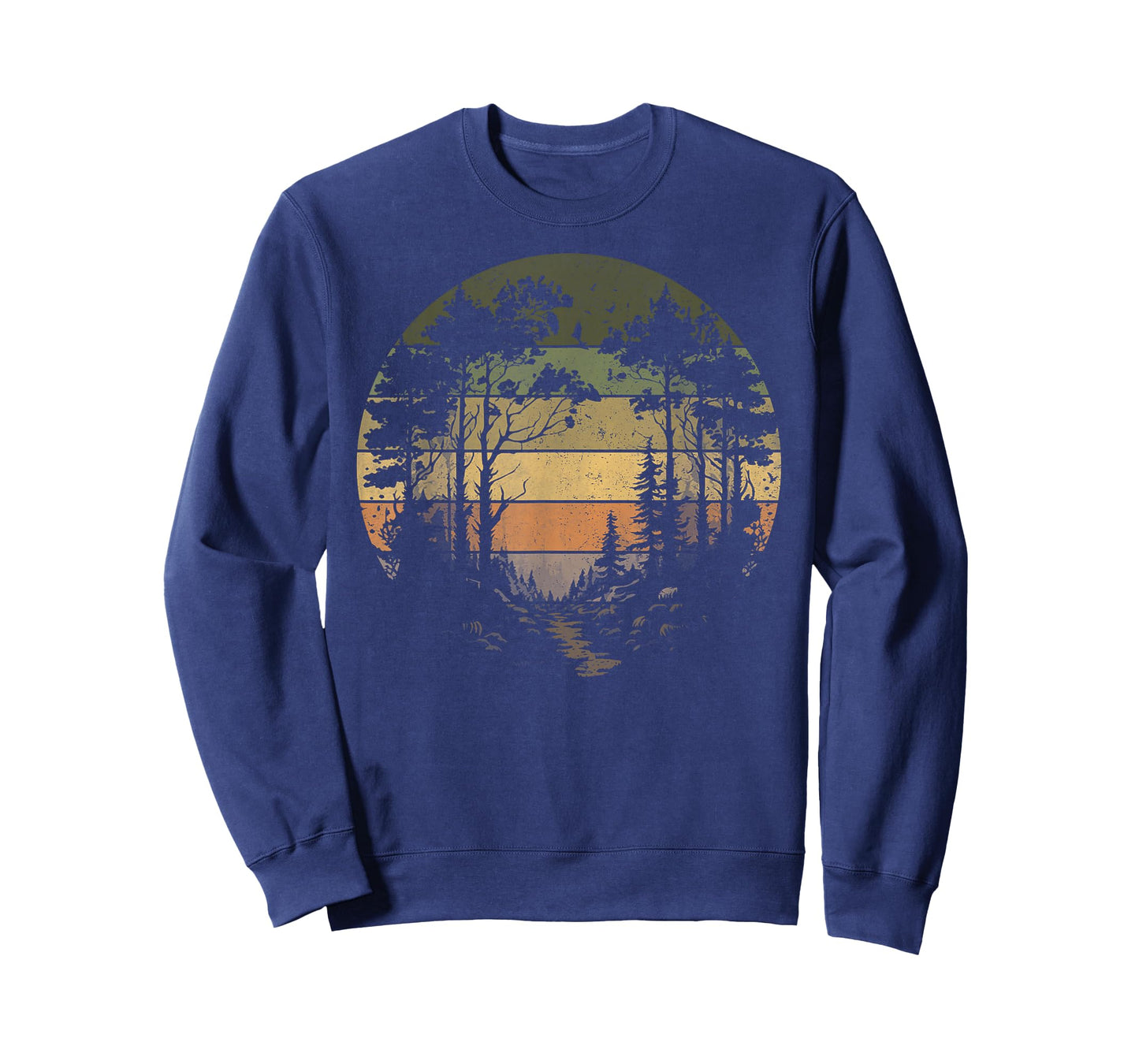 Trees Wildlife Nature Vintage Retro Forest Man Woman Girl T-Shirt