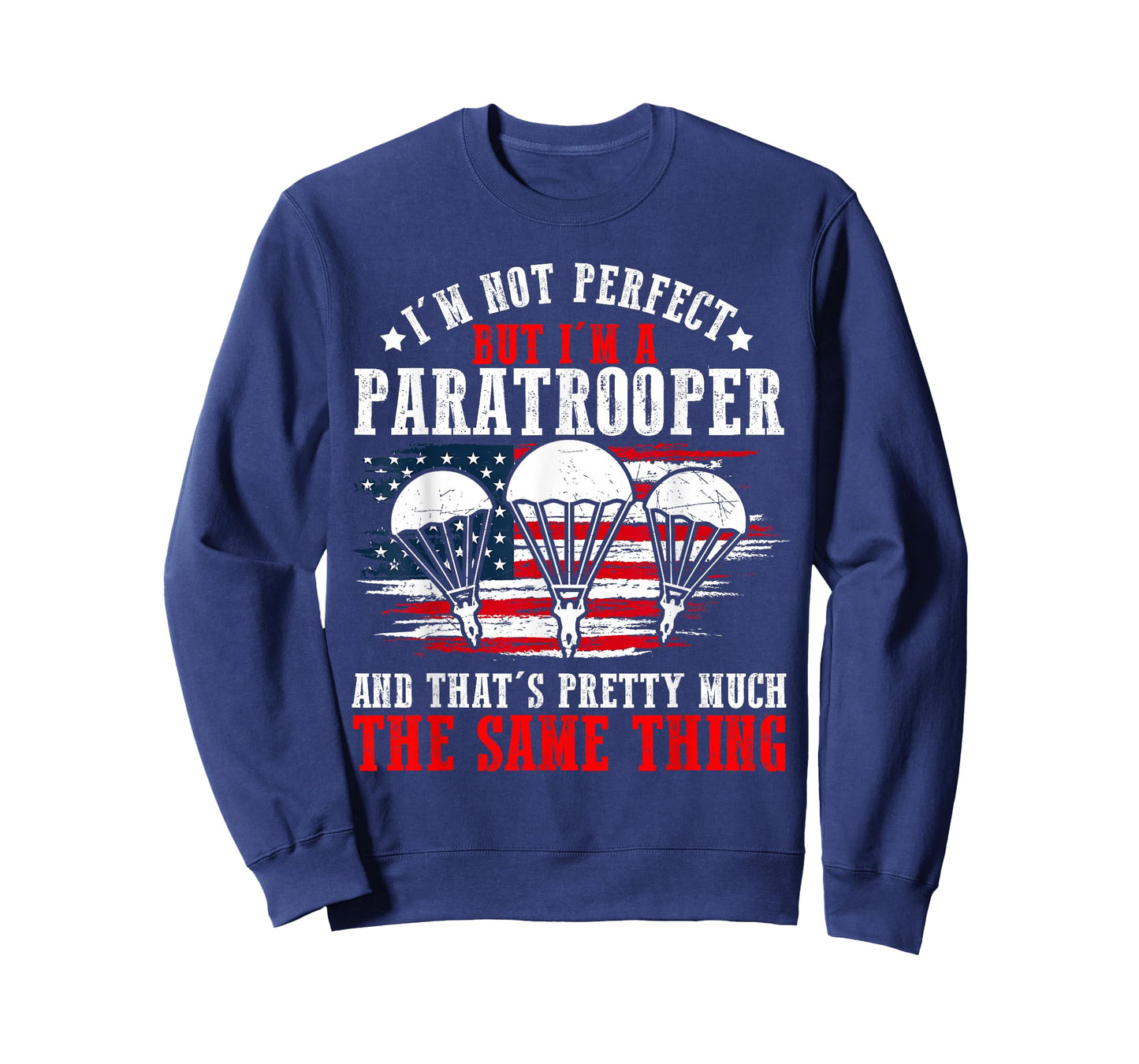 Paratrooper US Army Veterans Day Soldier American Flag T-Shirt