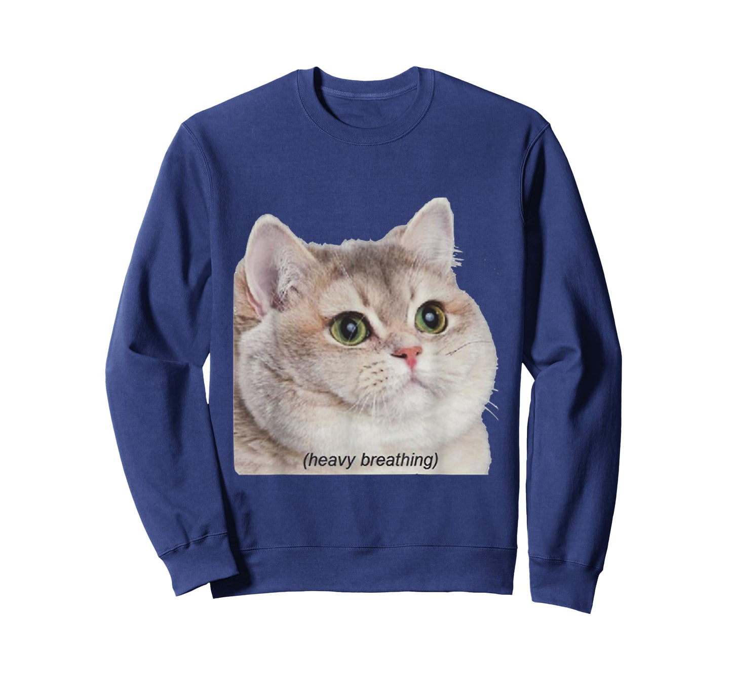 Heavy Breathing Cat Shirt T-Shirt for Men Women