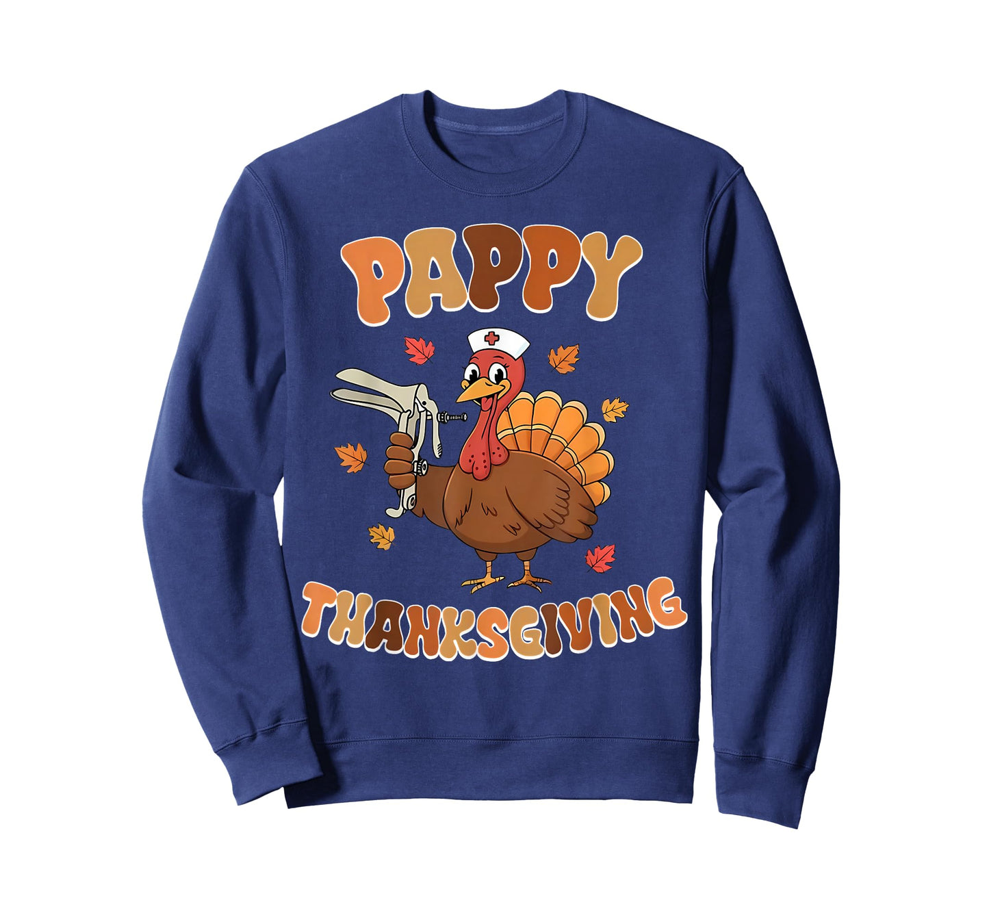Cute Funny Turkey Nurses Pappy Thanksgiving OBGYN Speculum T-Shirt