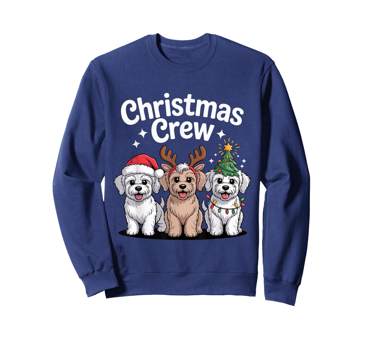 Christmas Crew Xmas Puppy Dog Funny Christmas Schnoodle T-Shirt