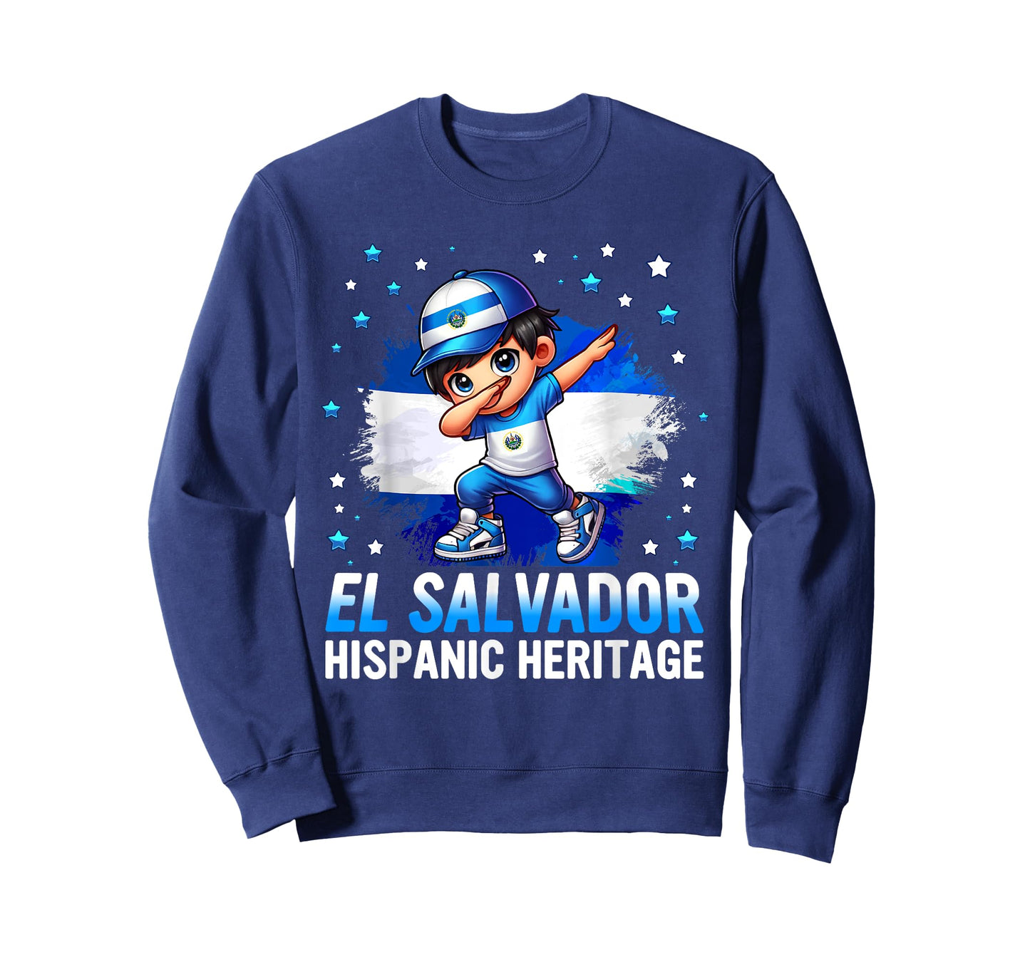 El Salvador Dabbing Kid Hispanic Heritage Salvadorian Roots T-Shirt