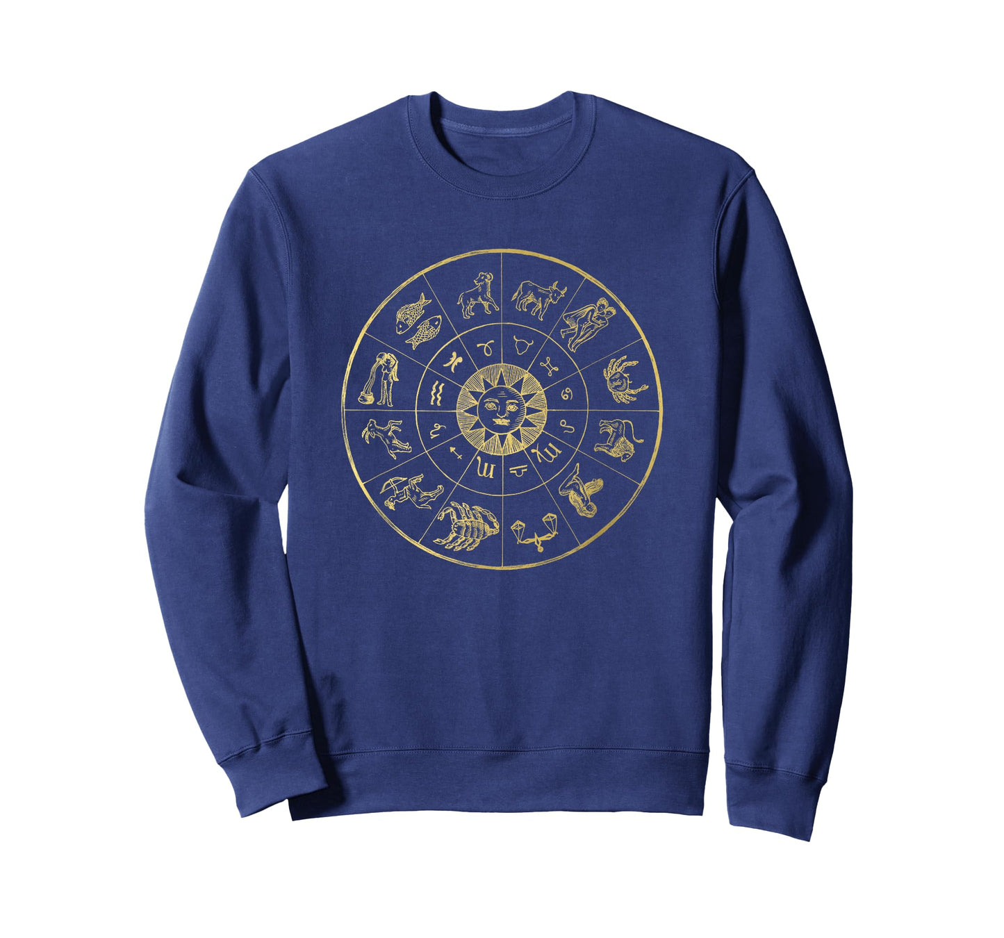 Vintage Astrology Zodiac Wheel Star Sign T-Shirt