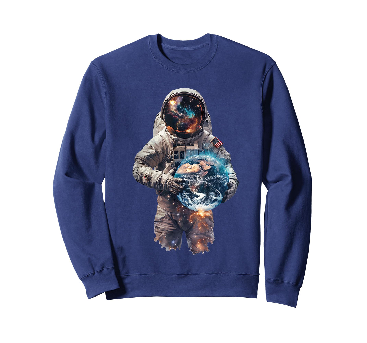 Astronaut Holds Earth in Space T-Shirt