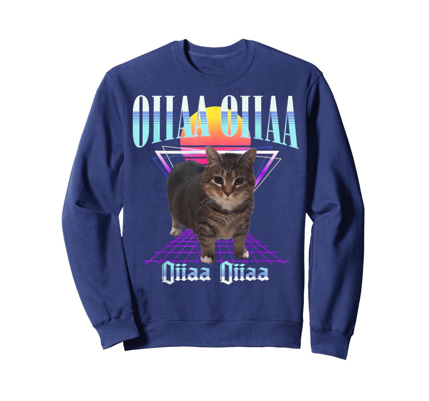 Oiia Oiia Cat Meme Funny Spining Cat Gifts For Men Women Kid T-Shirt