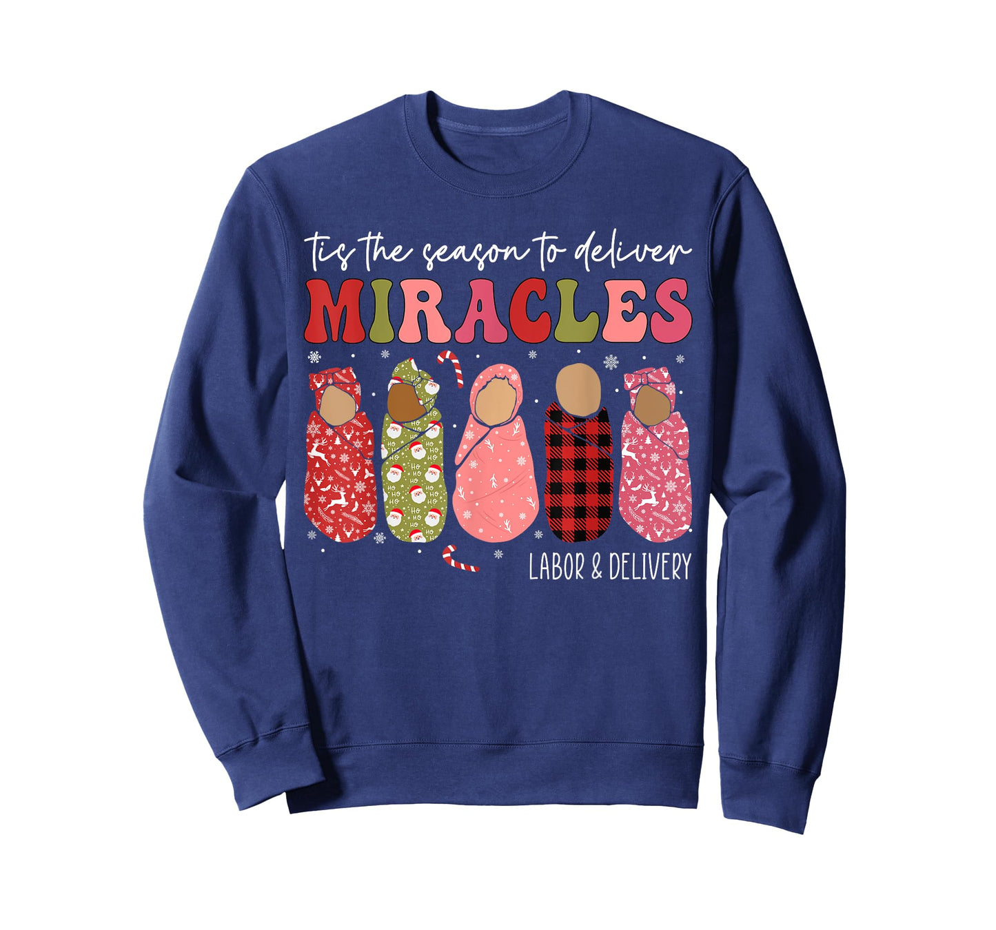 Christmas Labor and Delivery L&D Nurse Midwife Doula Xmas T-Shirt
