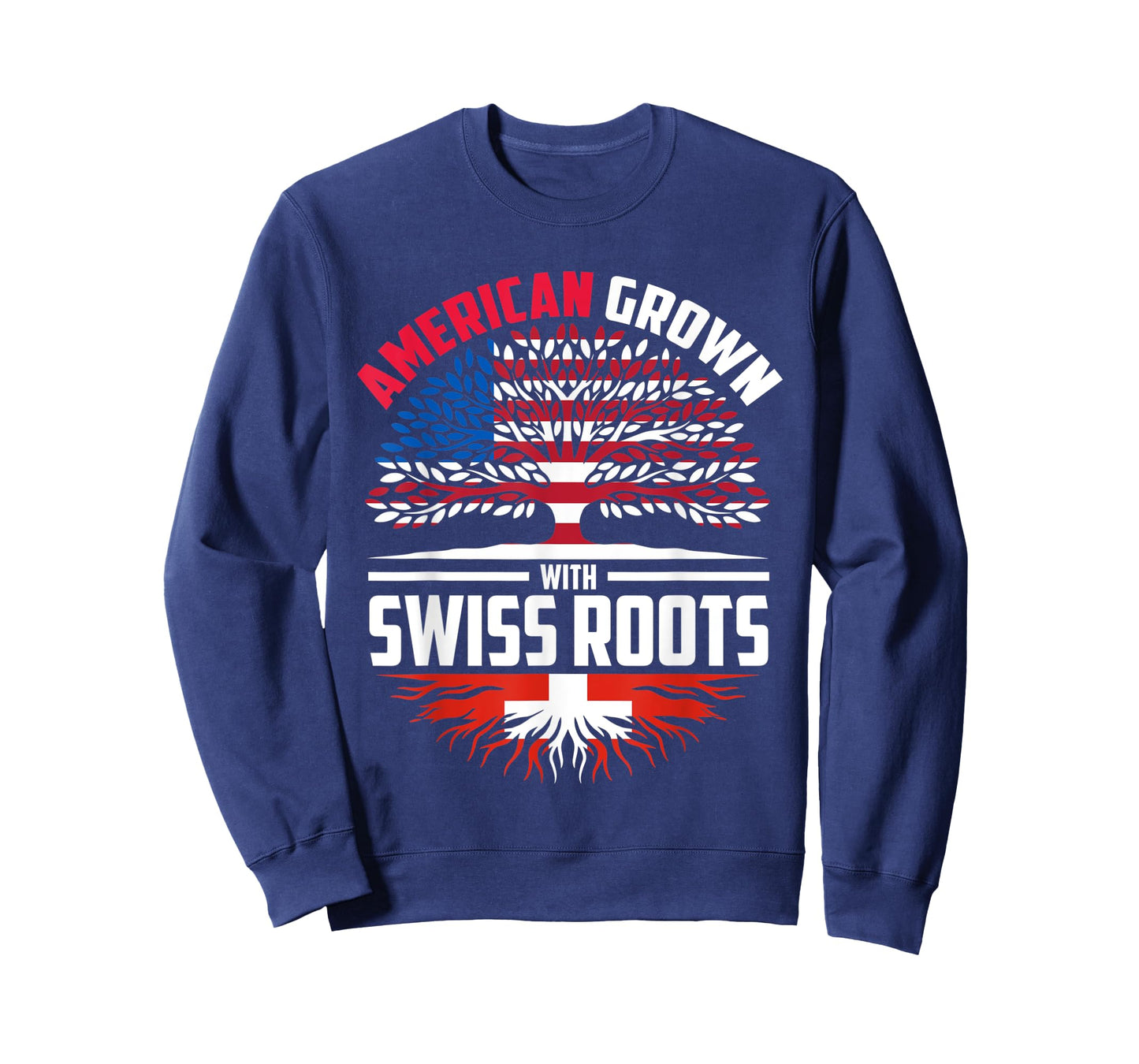 American Grown With Swiss Roots Switzerland Flag Heritage T-Shirt