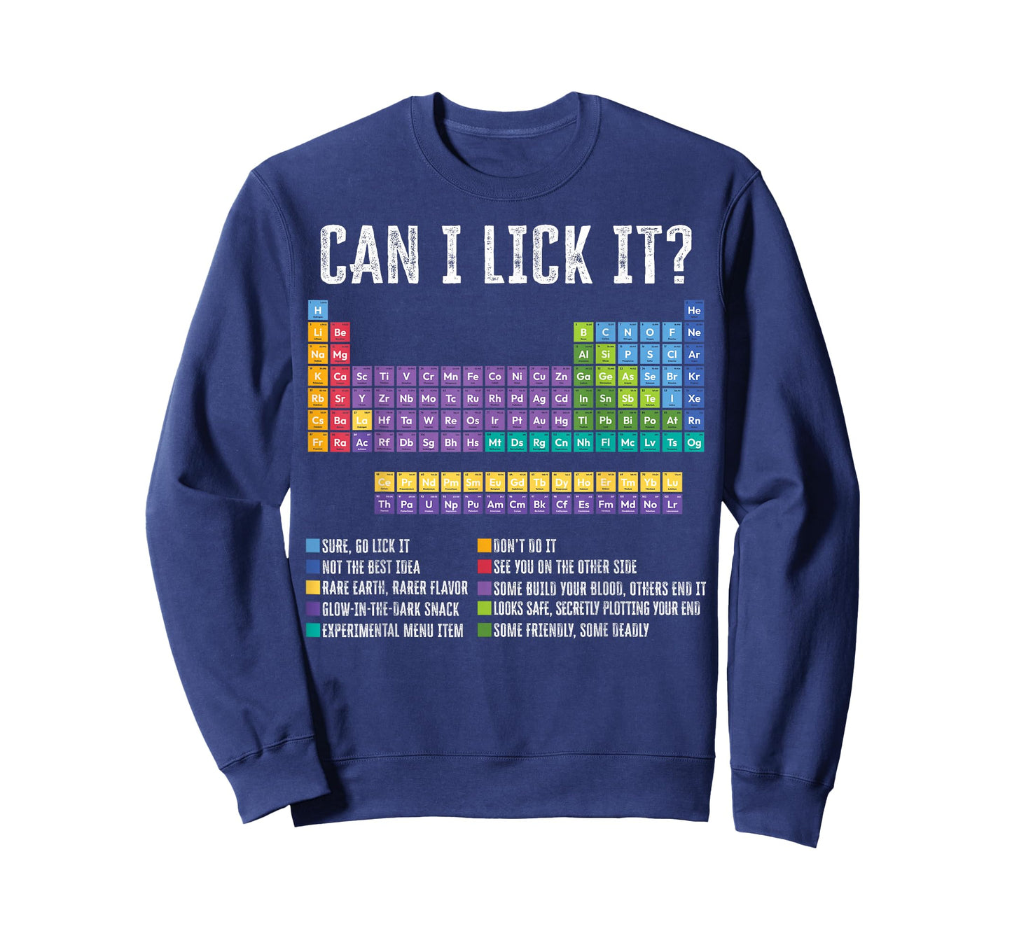 Can I Lick It Periodic Table Funny Chemistry Element Teacher T-Shirt