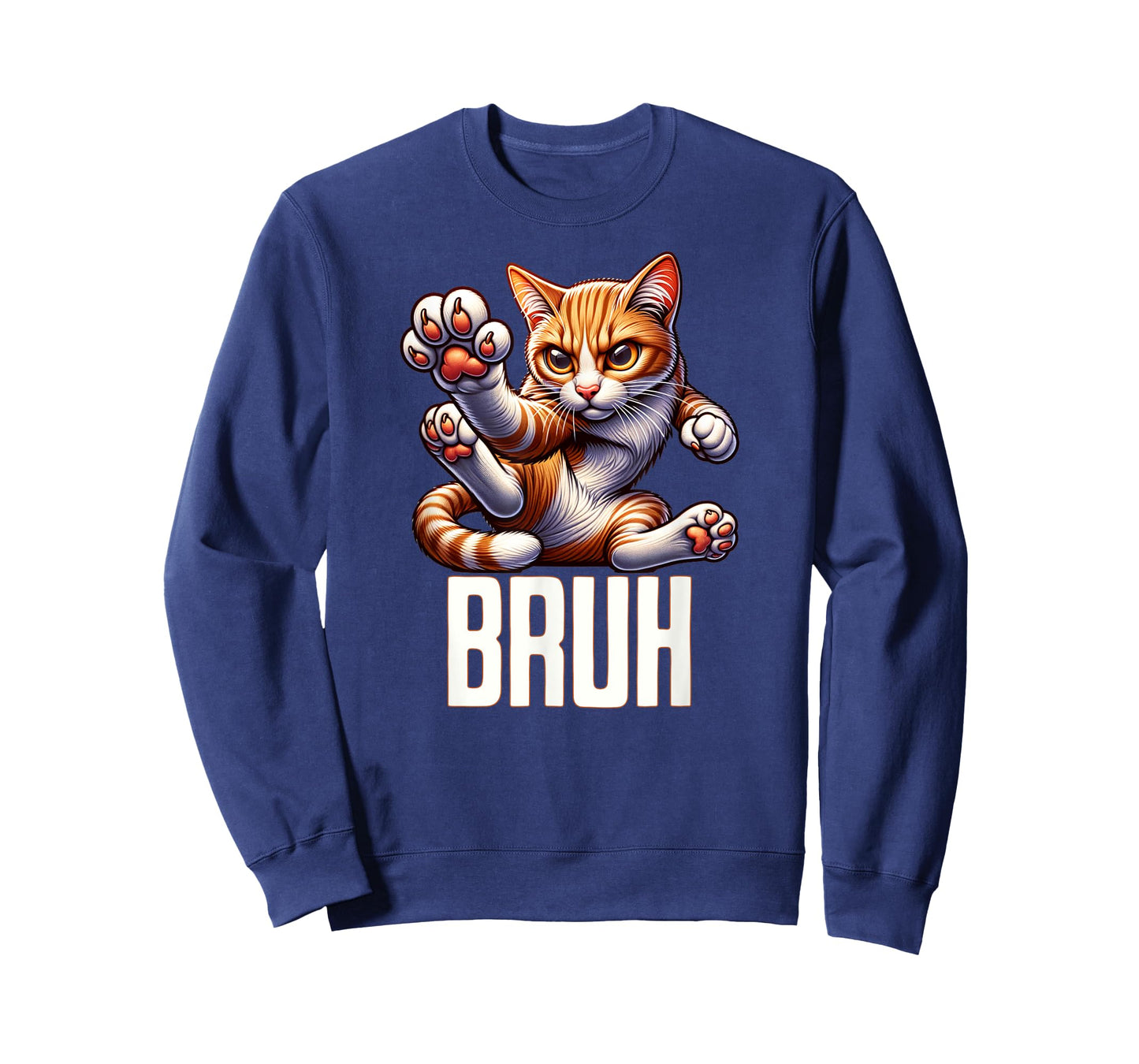 BRUH Funny Kitty Cats Mom & Dad Cat Lover T-Shirt