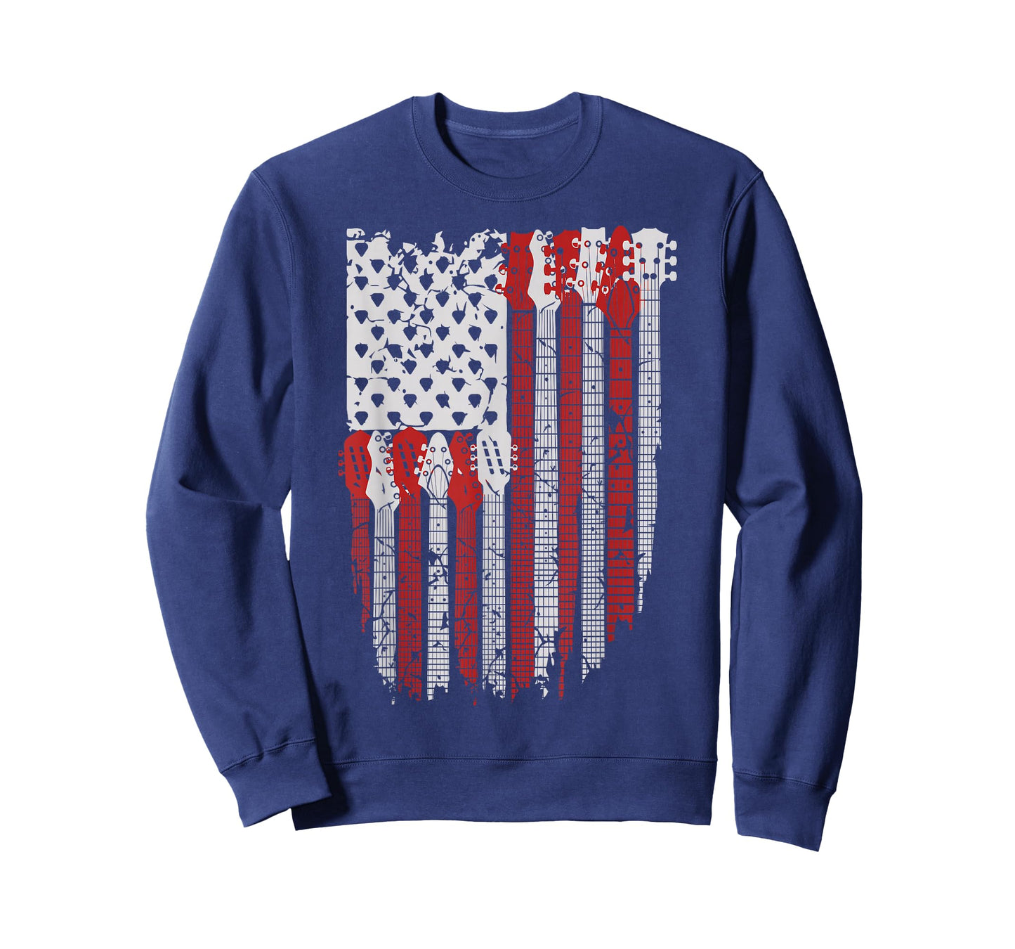 USA American Flag Guitar Musician 4th of July Guitarists T-Shirt