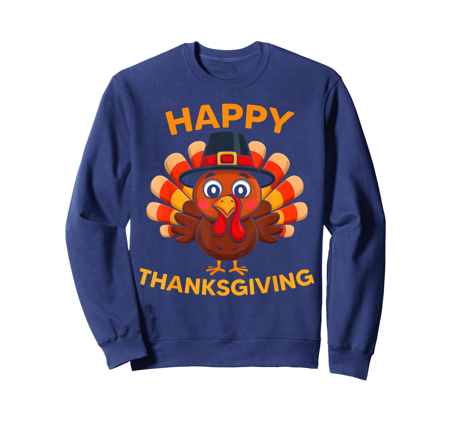 Happy Thanksgiving Turkey Pilgrim Costume Men Women Kids T-Shirt