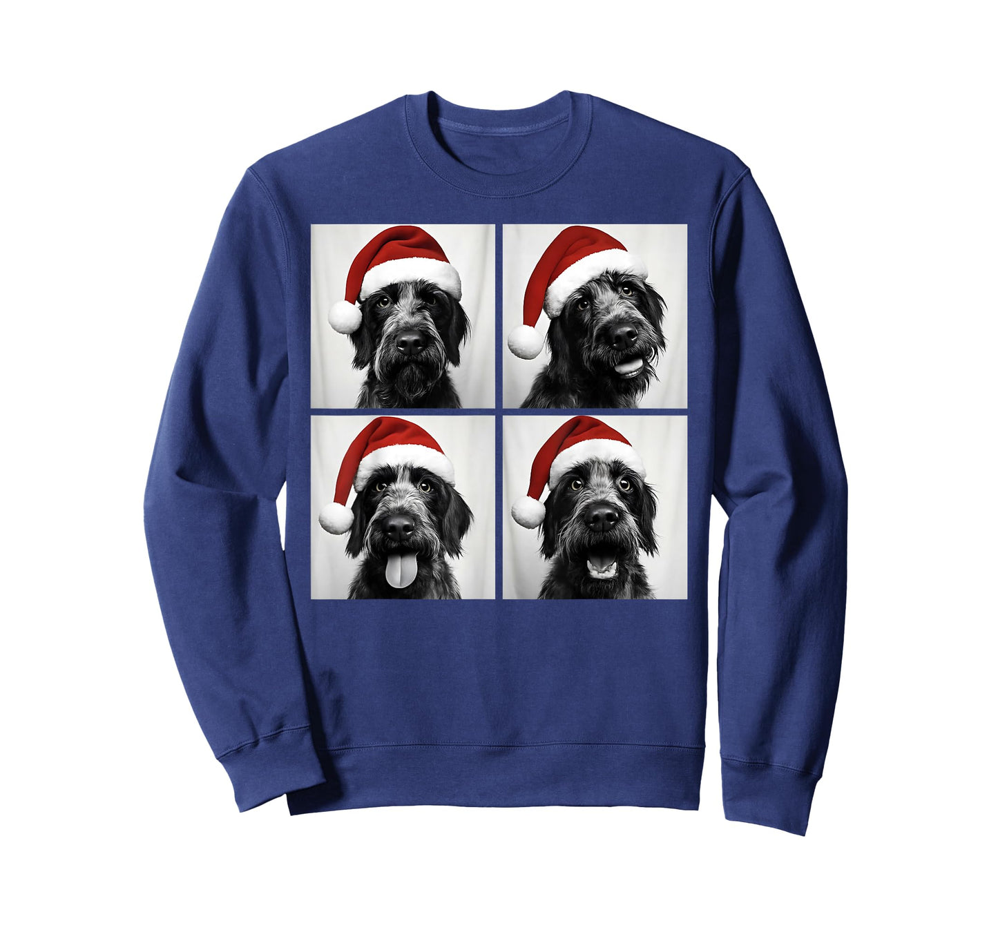 Funny Christmas Wirehaired Pointing Griffon Photo Booth T-Shirt