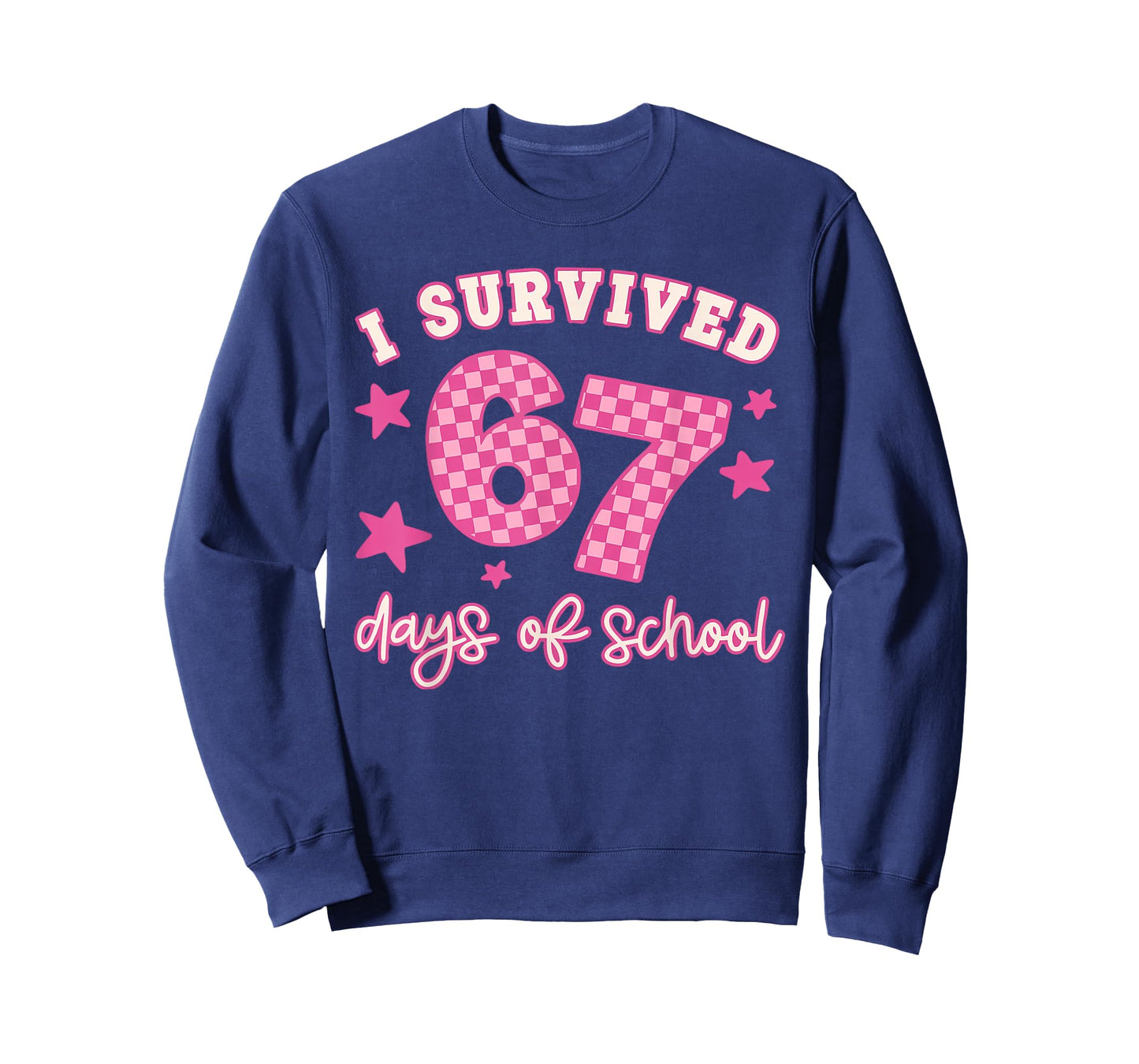 I Survived 67 Days of School Funny 67 Teachers Students Meme T-Shirt