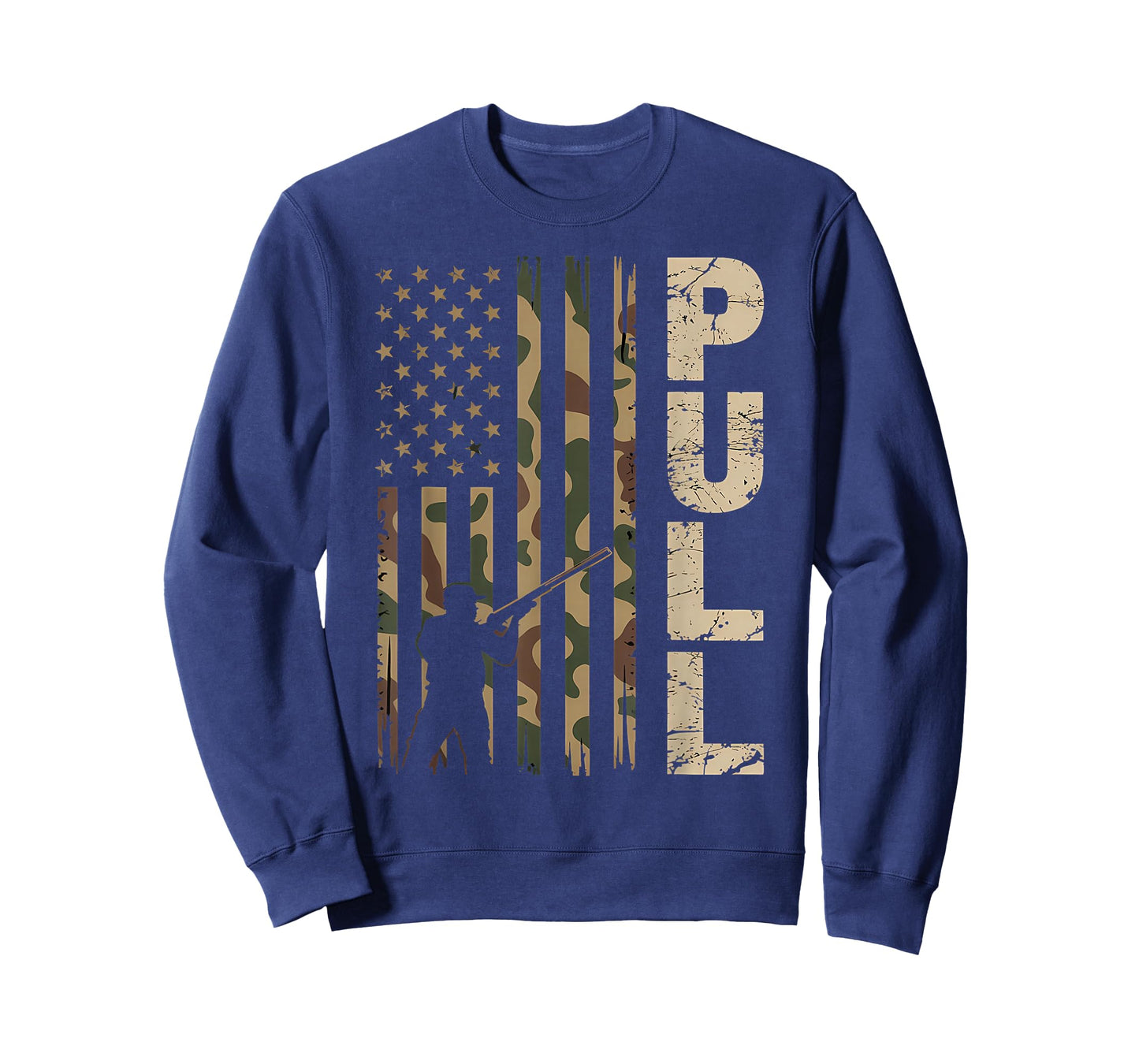 Clay Skeet Shooting Pull Skeet Trap Shooting American Flag T-Shirt
