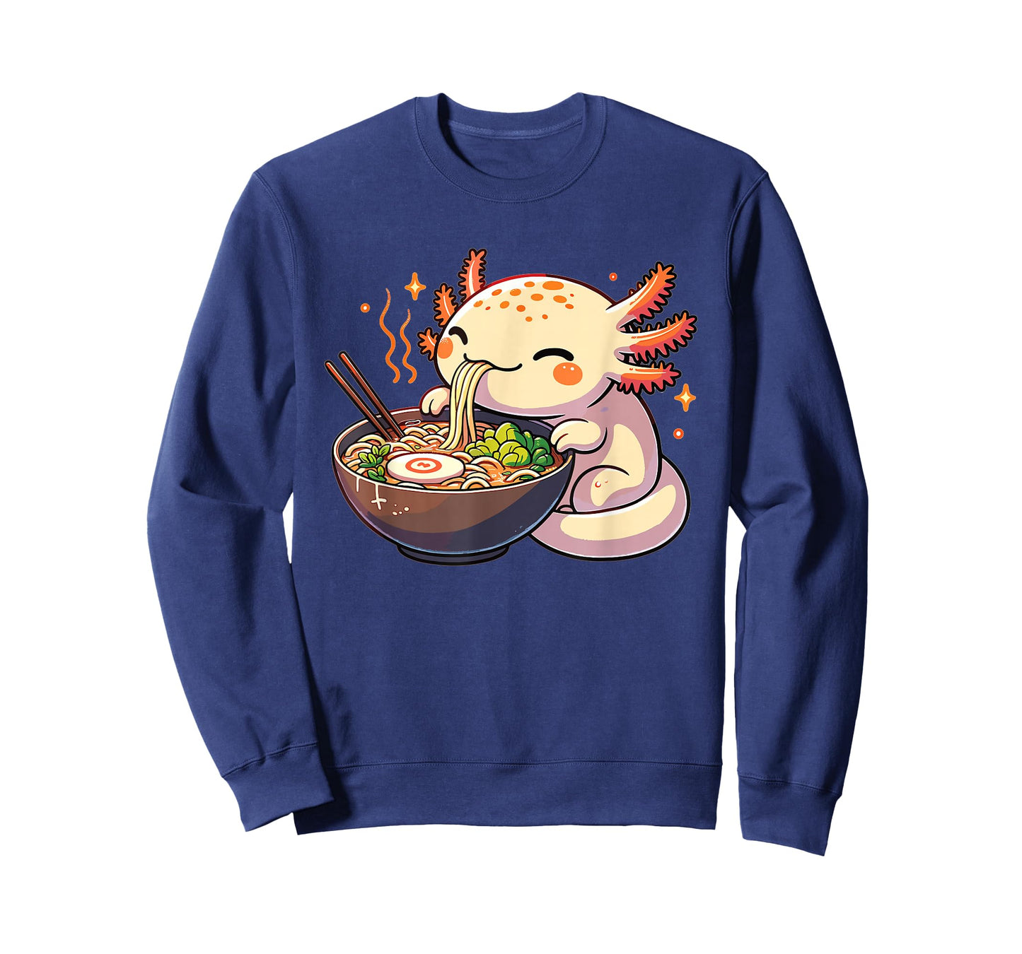 Cute Axolotl Eats Ramen Noodles Axolotls Ramen T-Shirt