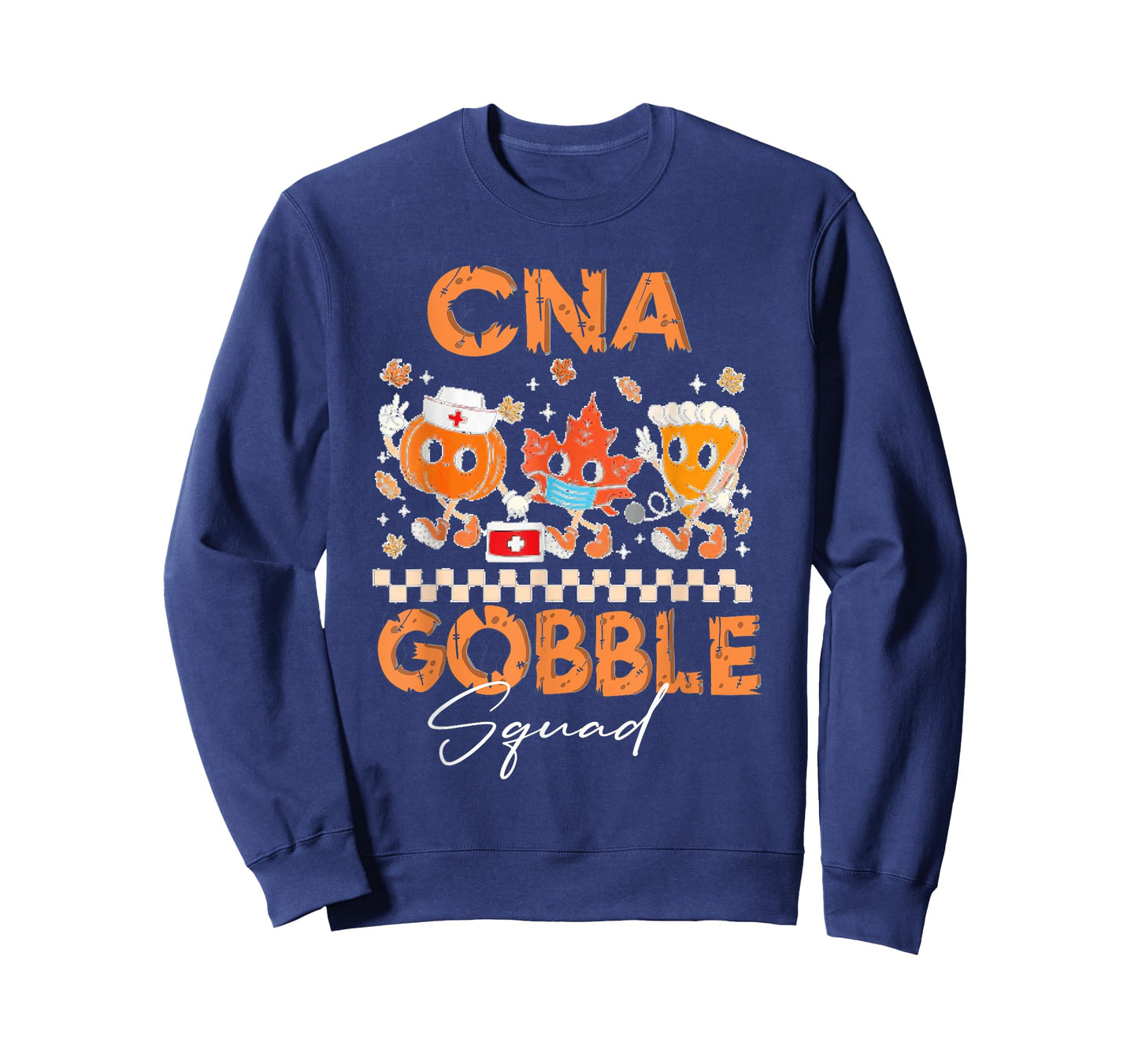 CNA Gobble Squad Nurse Holiday Nursing Scrub Tops Women T-Shirt