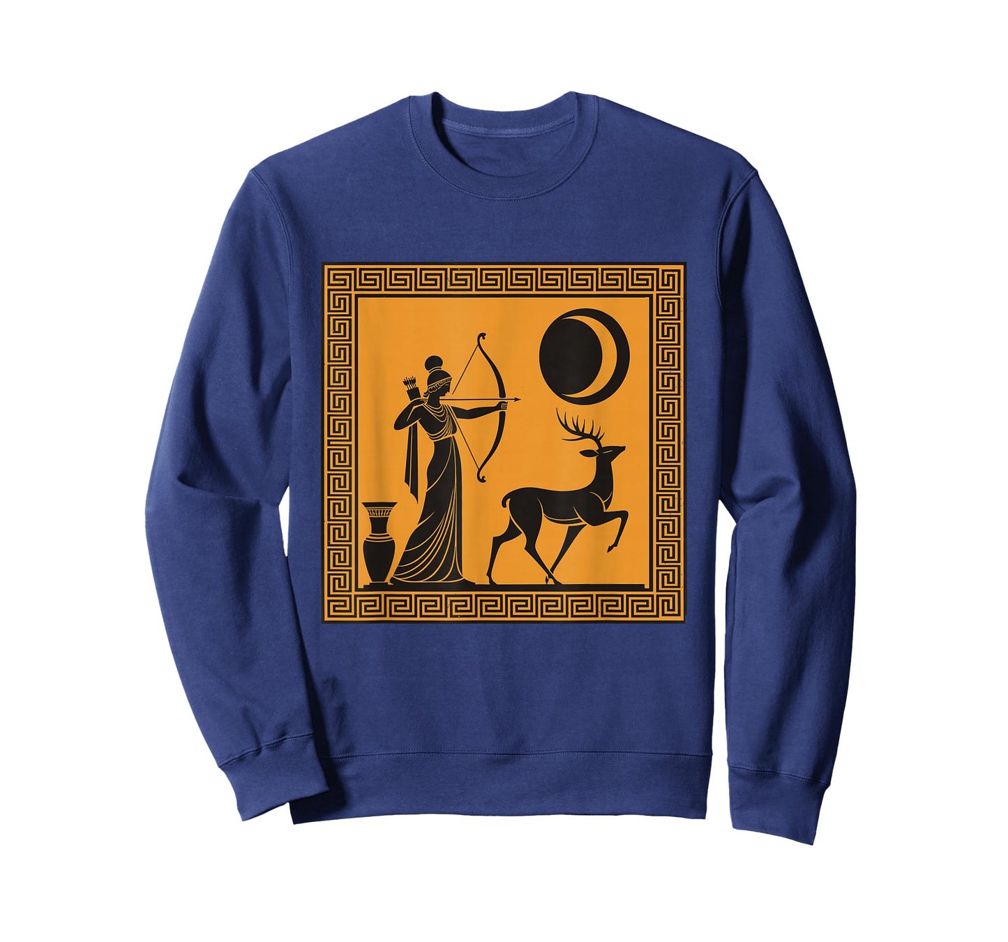 Artemis Moon Goddess Greek Mythology Ancient Art T-Shirt