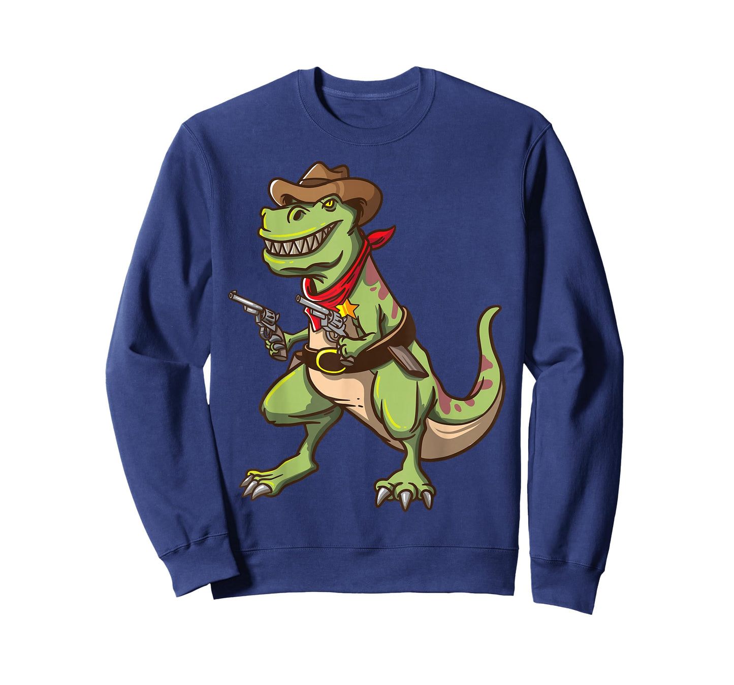 Cowboy T Rex Dinosaur Kids Shirt Wild West Country Boys Gift T-Shirt