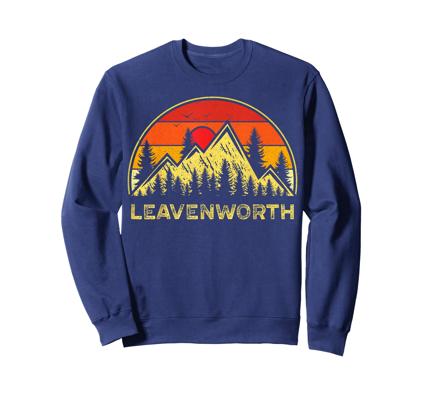 Vintage Leavenworth Washington WA Mountains Hiking Souvenirs T-Shirt