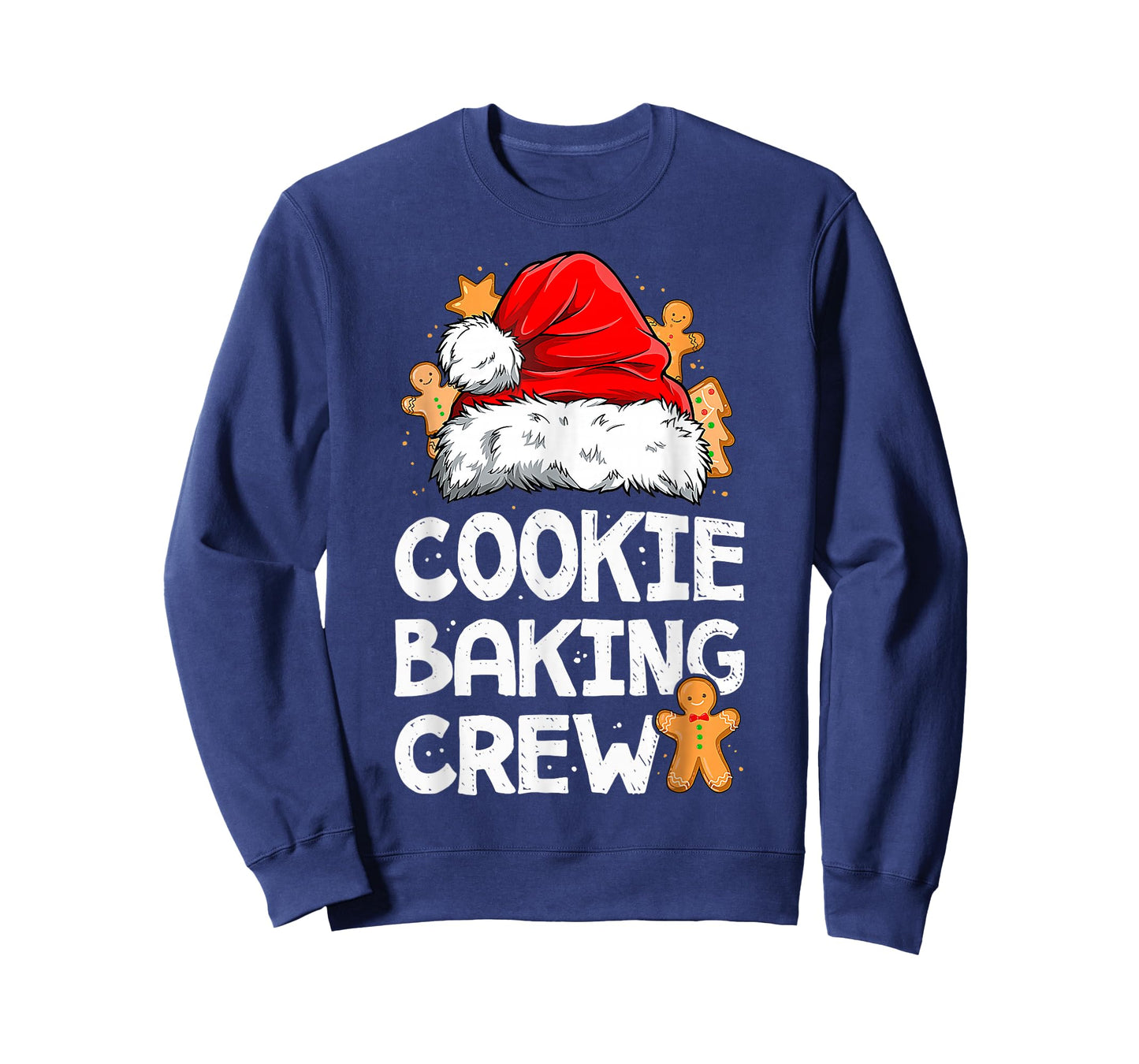 Cookie Baking Crew Funny Christmas Lights Santa Baker Cookie T-Shirt