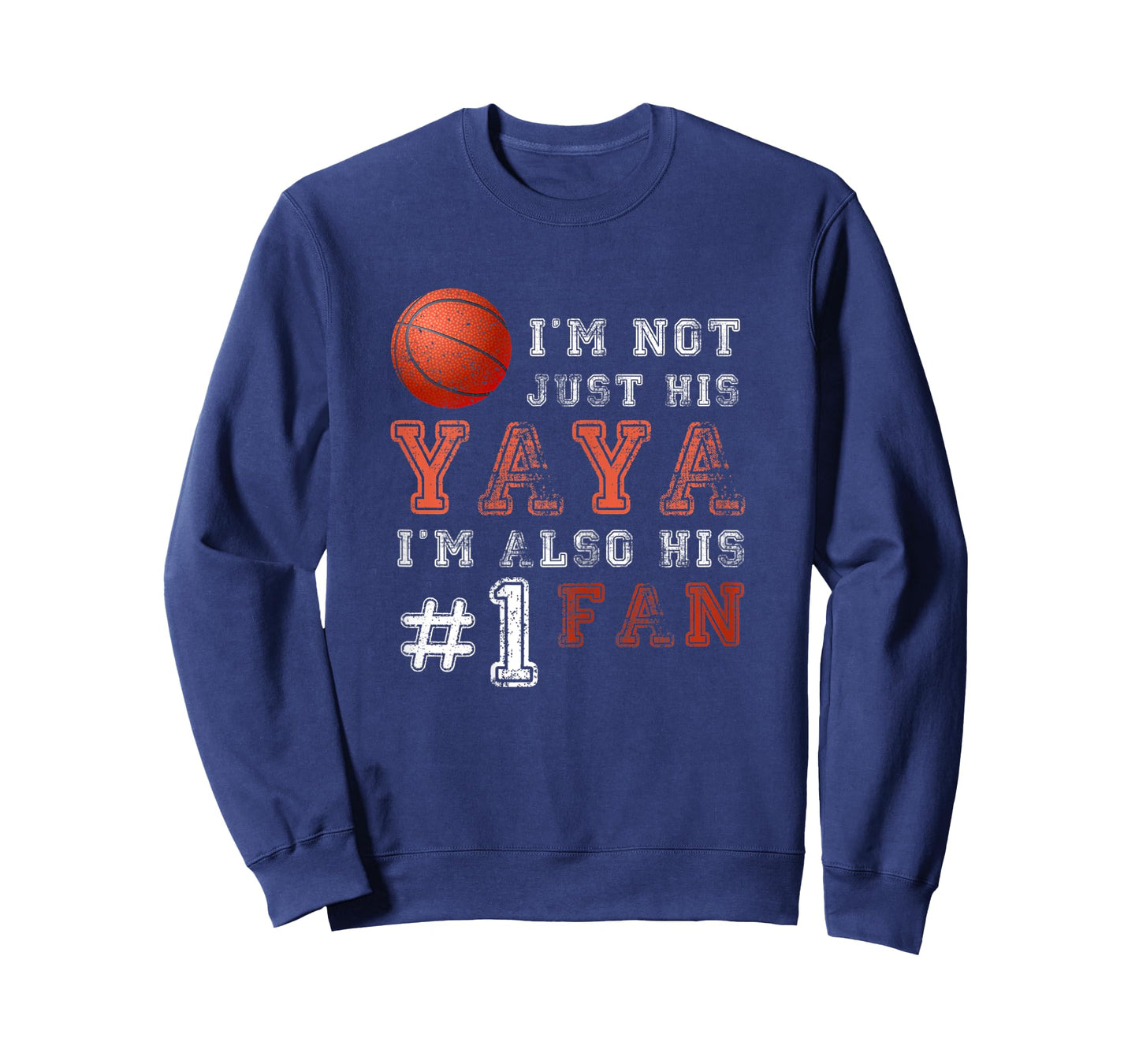 Womens Basketball Grandma Yaya I'm Also His #1 Fan Funny T-Shirt