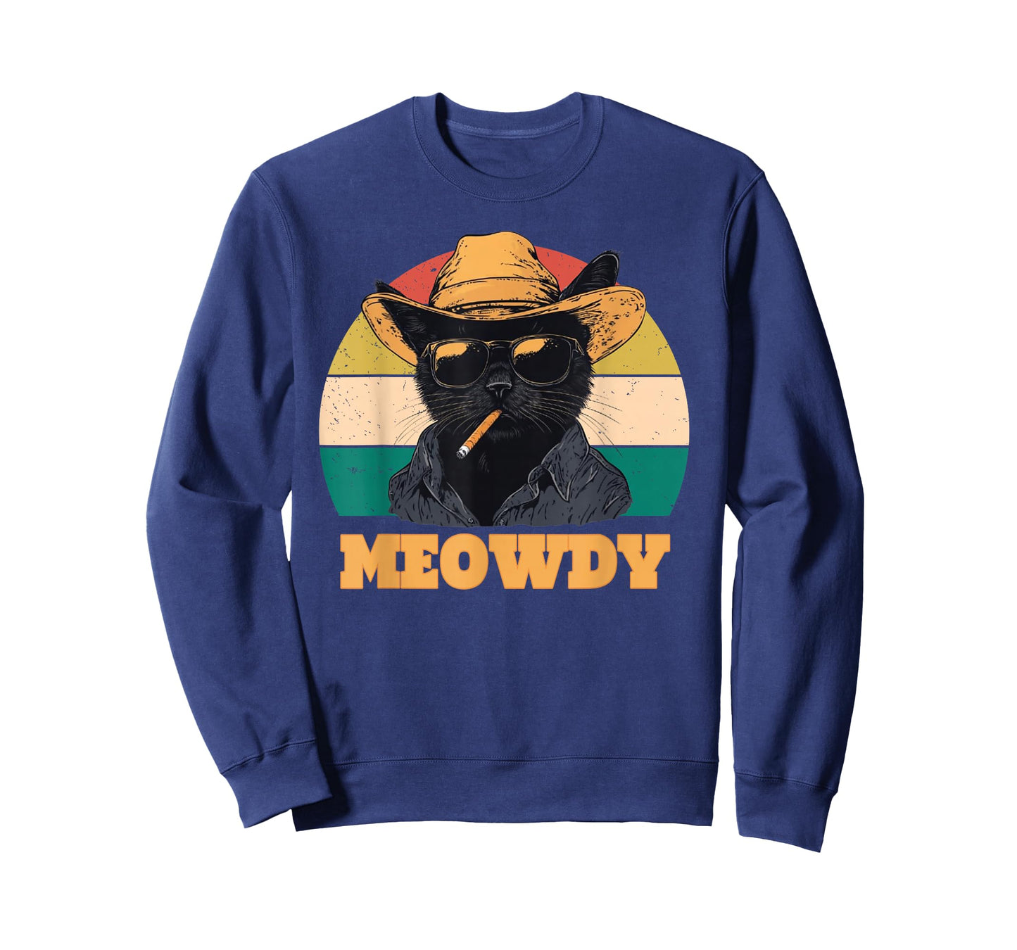 Retro Vintage Meowdy Partner Cowboy Cat Vintage T-Shirt